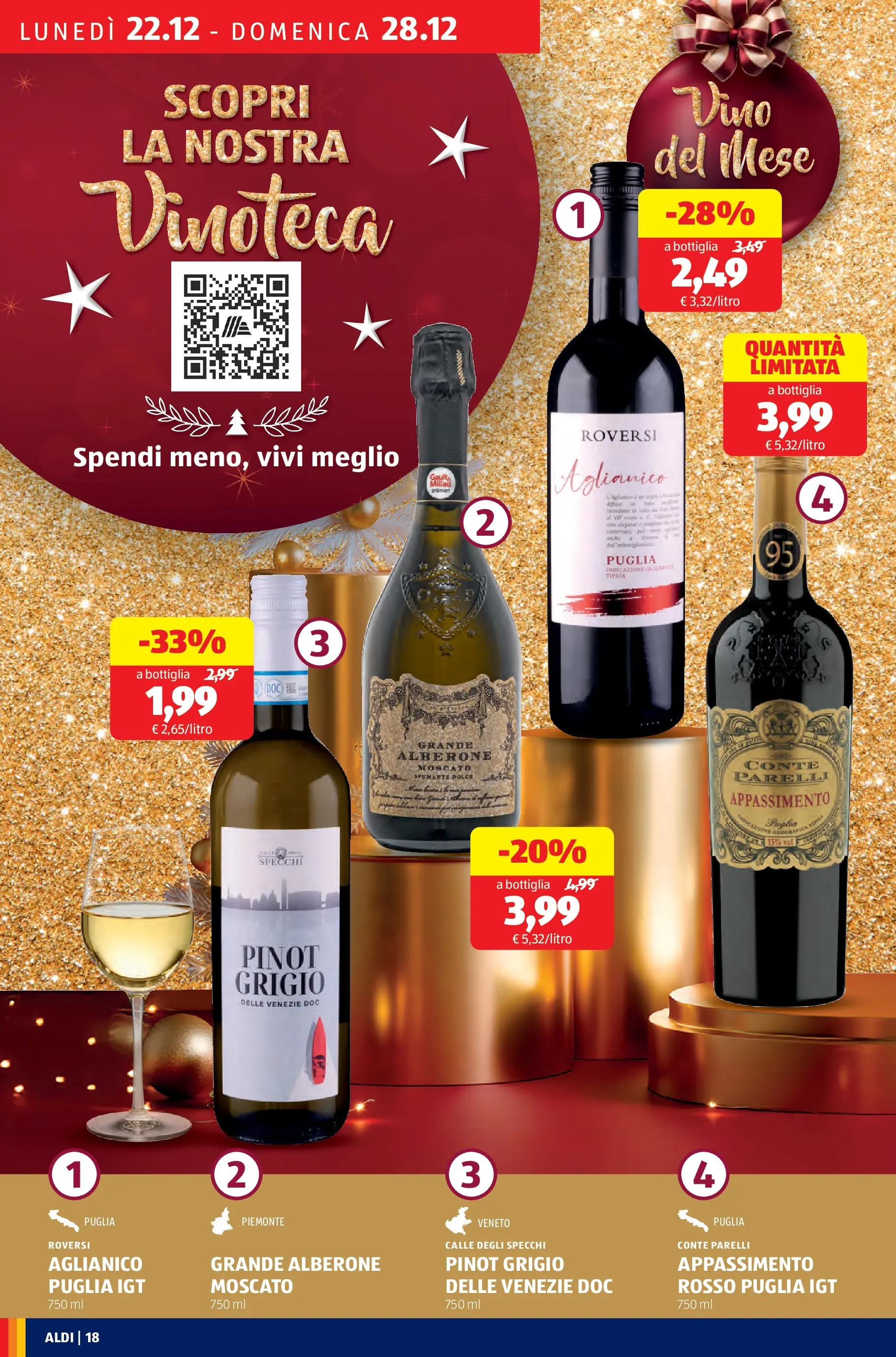 Nuovo Aldi - Buone Feste dal 21/12/2025 > offerte anteprima 🛍️ | Pagina: 18 | Prodotti: Spumante, Bottiglia