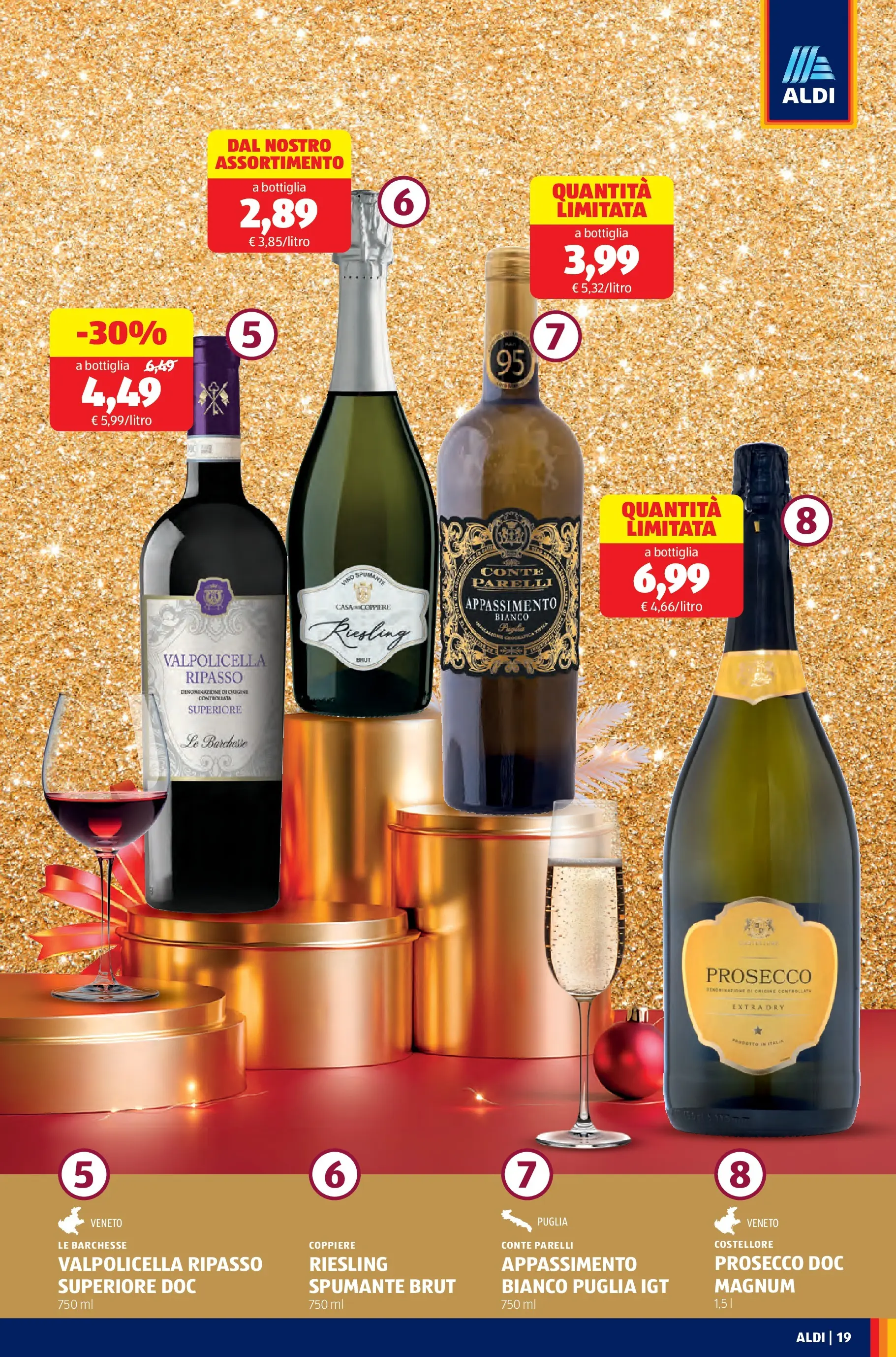 Nuovo Aldi - Buone Feste dal 21/12/2025 > offerte anteprima 🛍️ | Pagina: 19 | Prodotti: Prosecco, Spumante, Bottiglia