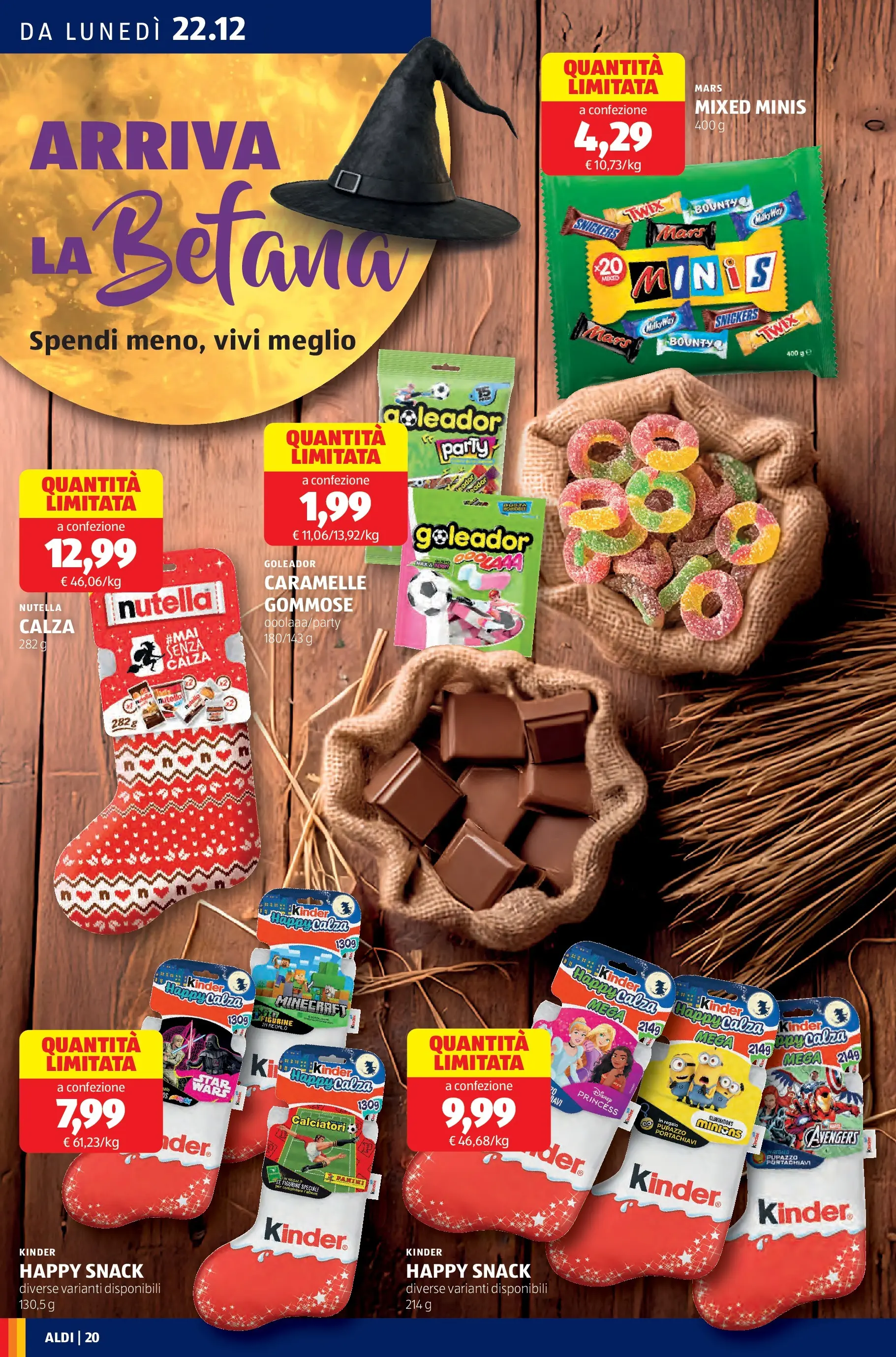 Nuovo Aldi - Buone Feste dal 21/12/2025 > offerte anteprima 🛍️ | Pagina: 20 | Prodotti: Caramelle, Nutella