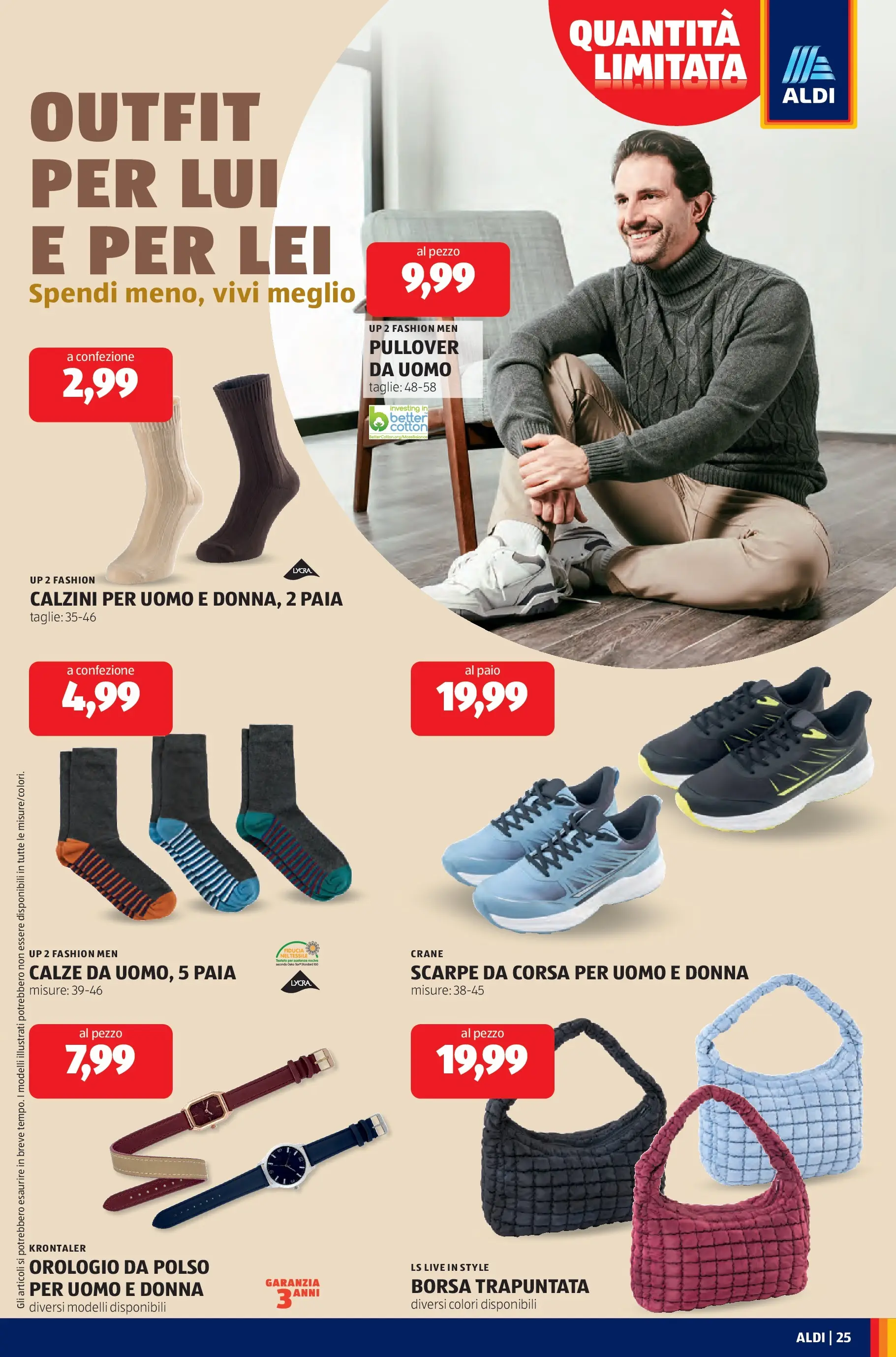 Nuovo Aldi - Buone Feste dal 21/12/2025 > offerte anteprima 🛍️ | Pagina: 25 | Prodotti: Calzini, Scarpe, Orologio, Borsa