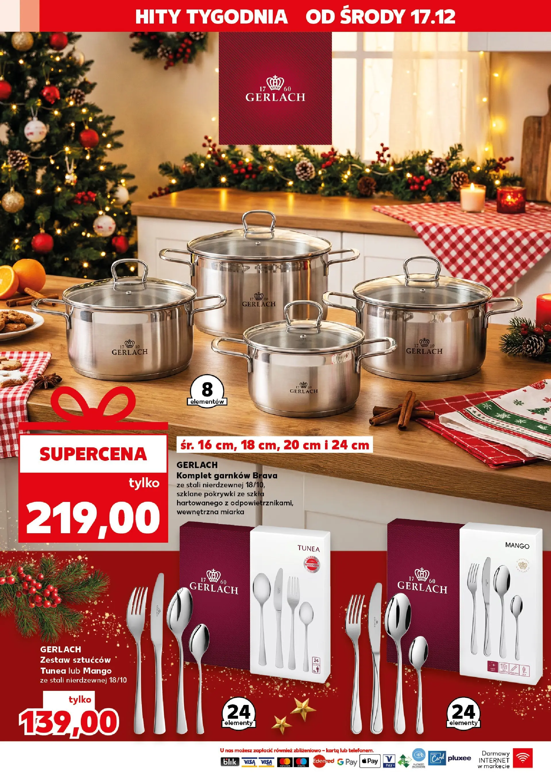Kaufland gazetka od 17.12.2025 | Boże Narodzenie 🎄🎁 | Strona: 2 | Produkty: Mango, Karta, Komplet garnków