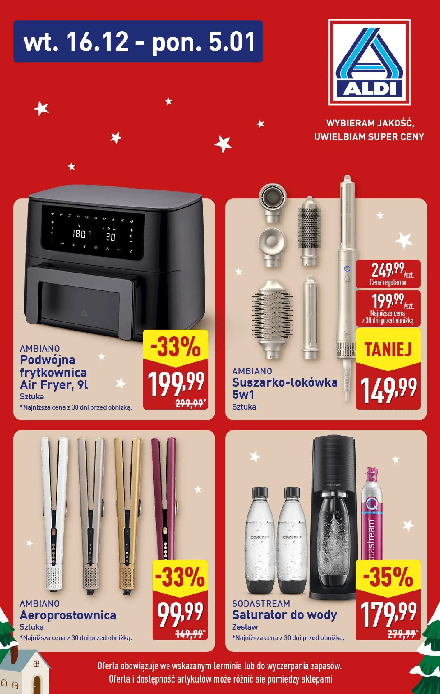 Aldi gazetka od 16.12.2025 | Boże Narodzenie 🎄🎁 | Strona: 2 | Produkty: Frytkownica, Sodastream