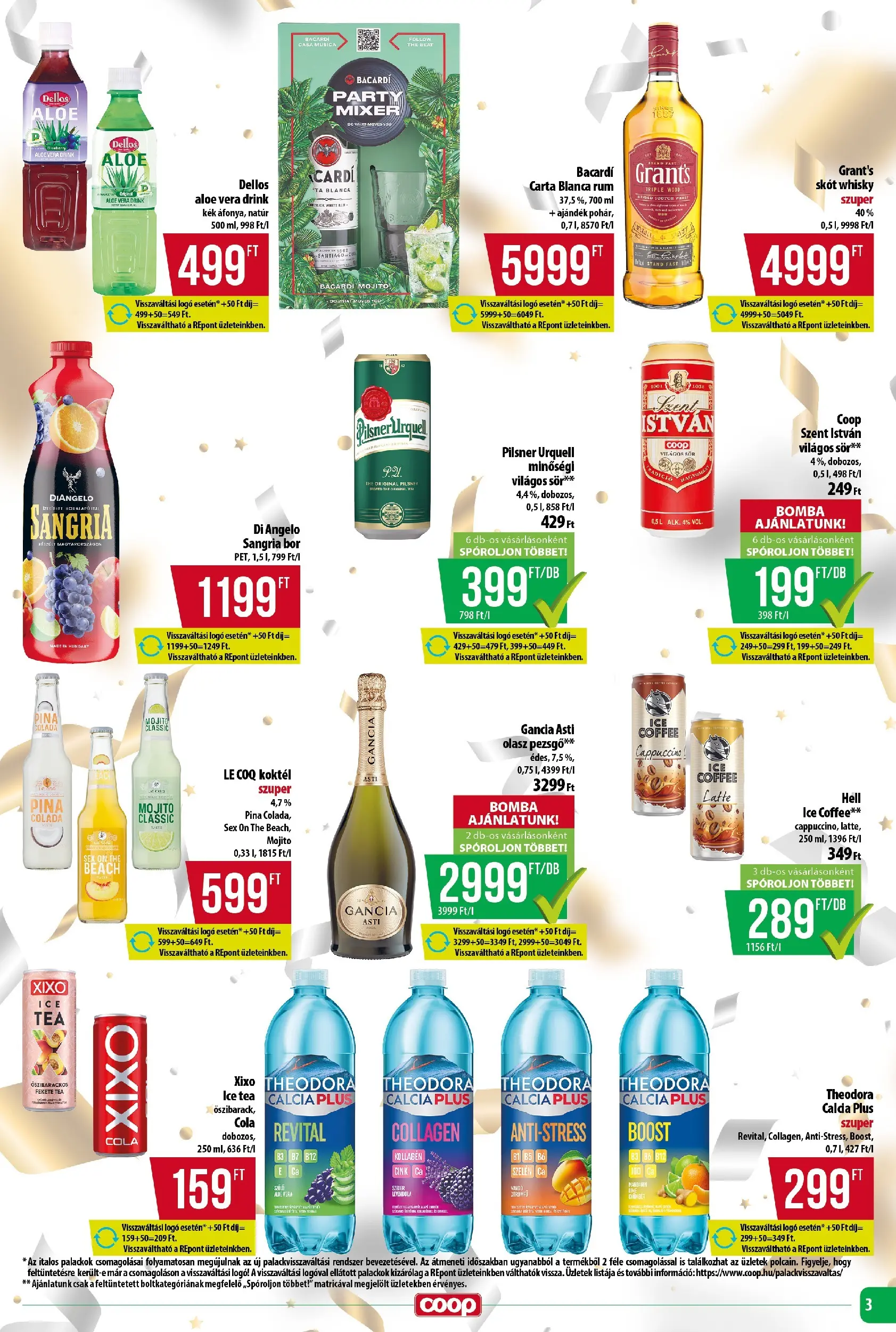 Ajánlatok - Coop újság érvényessége 2025.12.29-ig - 2025.12.24. -tól/töl > akció, lapozható szórólap 🛍️ | Oldal: 3 | Termékek: Sangria, Pezsgő, Bor, Tea