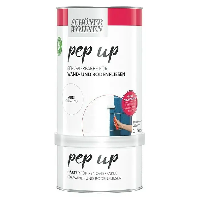 SCH&Ouml;NER WOHNEN-Farbe Pep up Renovierfarbe f&uuml;r Wand- & Bodenfliesen
