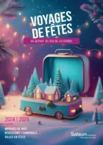 Sala&uuml;n Holidays Voyages de f&ecirc;tes 2024-2025 - au 31.12.2025