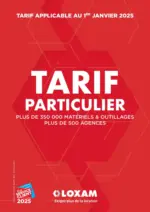Loxam Tarifs particuliers - au 31.12.2025