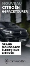 Citro&euml;n Citro&euml;n NOUVEAU &Euml;-SPACETOURER &Eacute;LECTRIQUE C-BOOK - au 15.01.2026