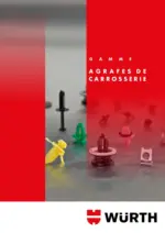 W&uuml;rth Agrafes de carrosserie - au 31.12.2025