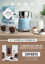 Copra Smeg vous offre 2 sachets de 250g de poudre de chocolat chaud - au 31.12.2025