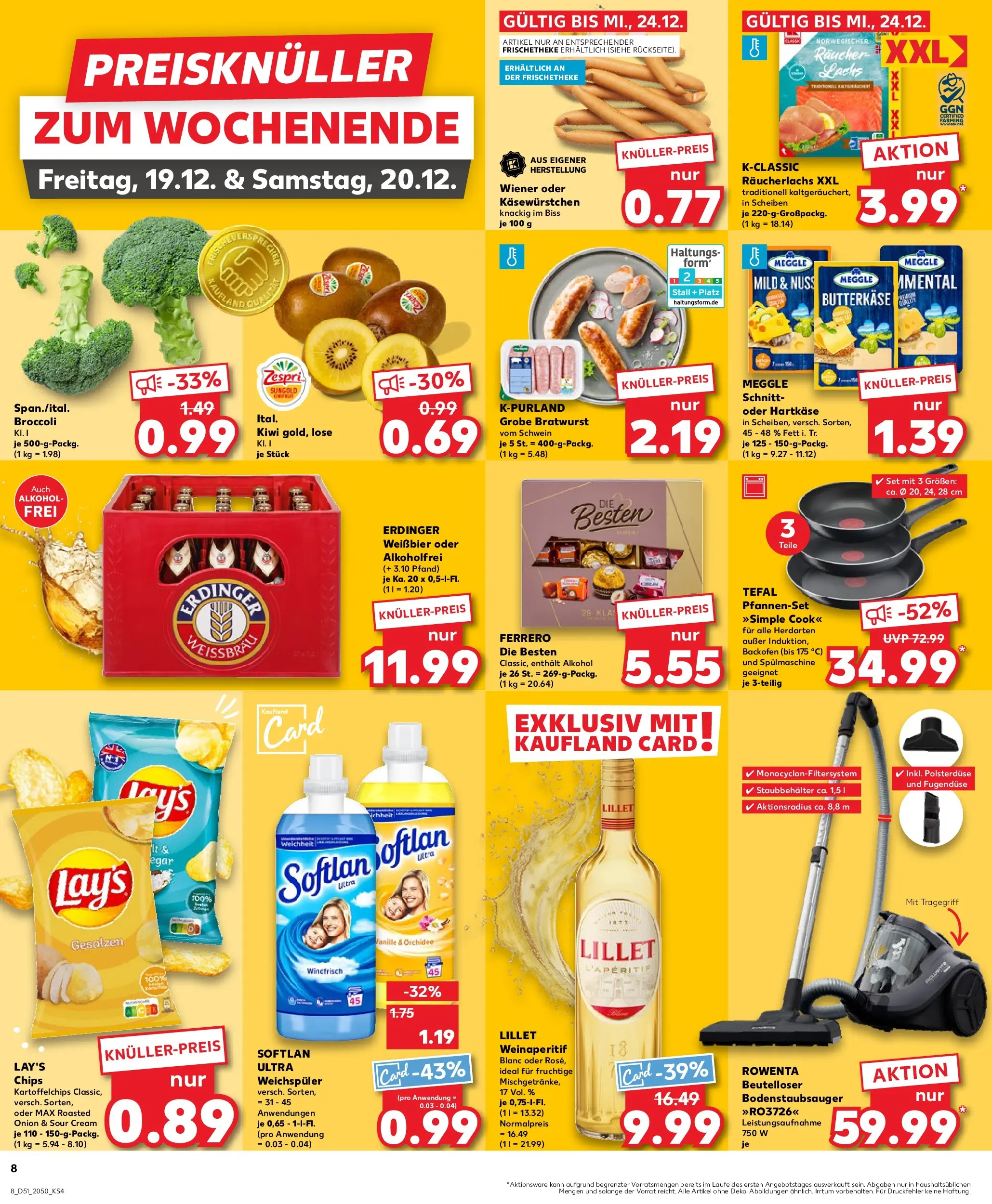 Prospekt Kaufland ab 17.12.2025 » Angebote Online zum Blättern | Seite: 8 | Produkte: Weißbier, Lillet, Weichspüler, Chips
