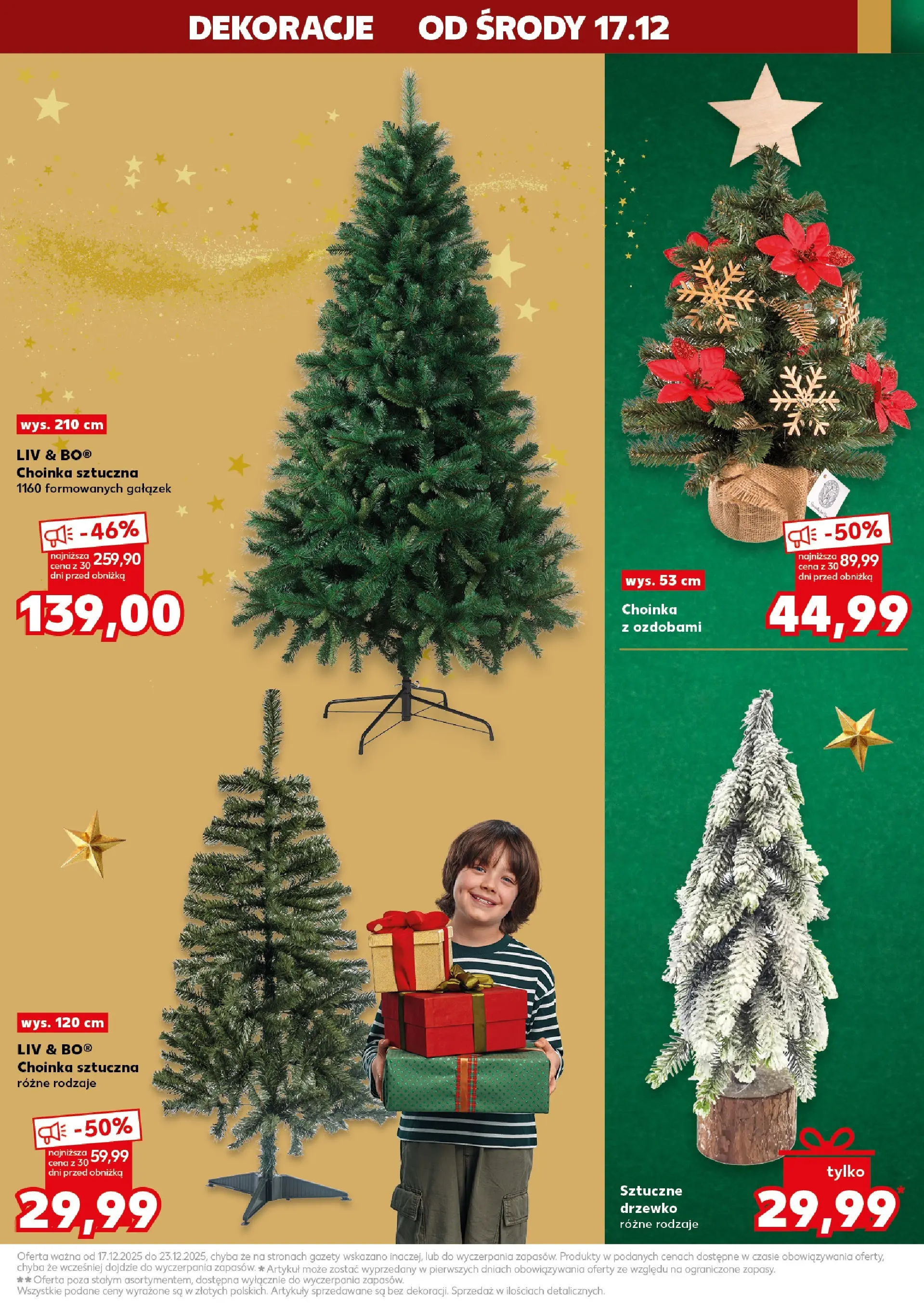 Kaufland gazetka od 17.12.2025 | Boże Narodzenie 🎄🎁 | Strona: 21 | Produkty: Choinka