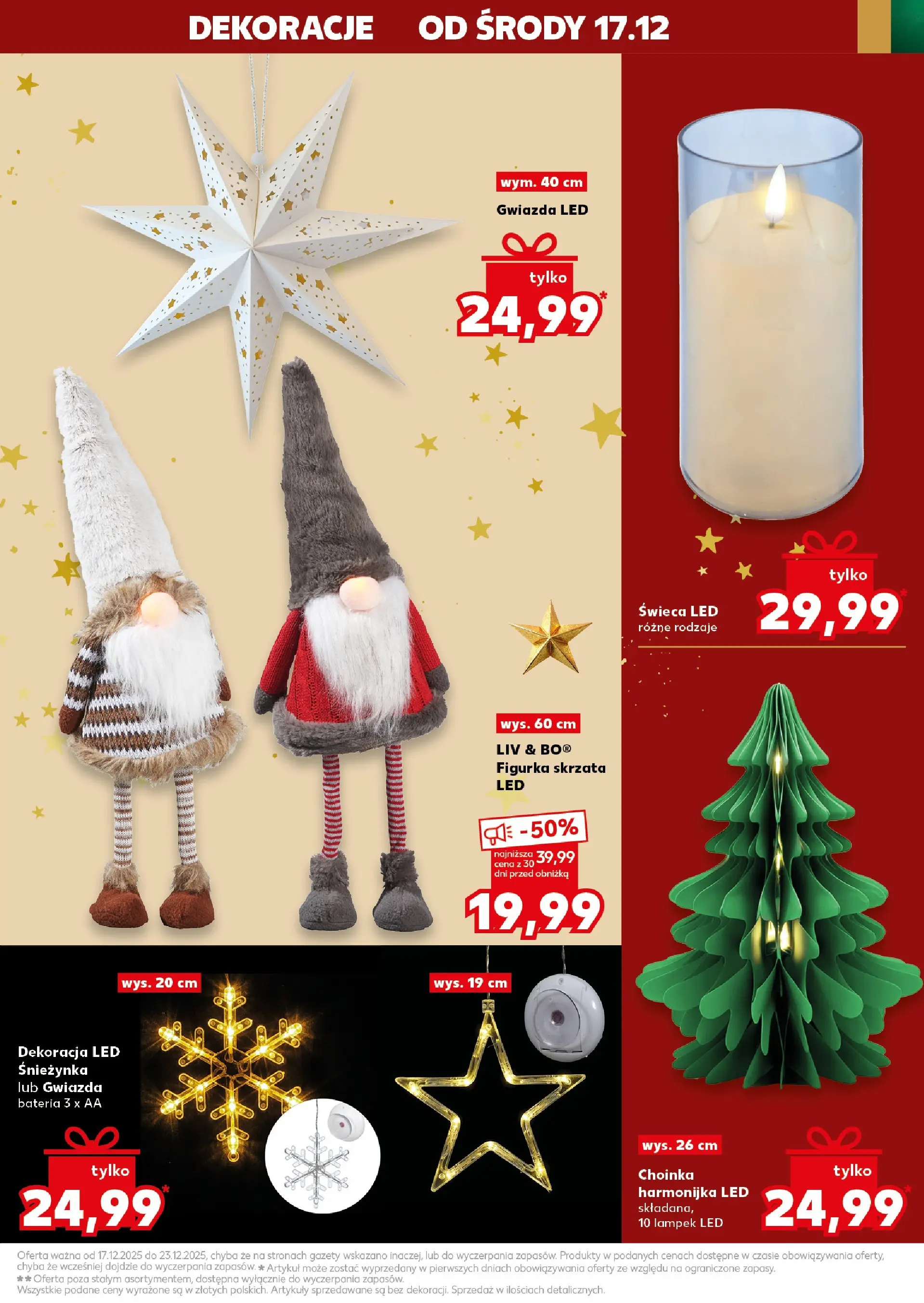 Kaufland gazetka od 17.12.2025 | Boże Narodzenie 🎄🎁 | Strona: 39 | Produkty: Choinka, Bateria