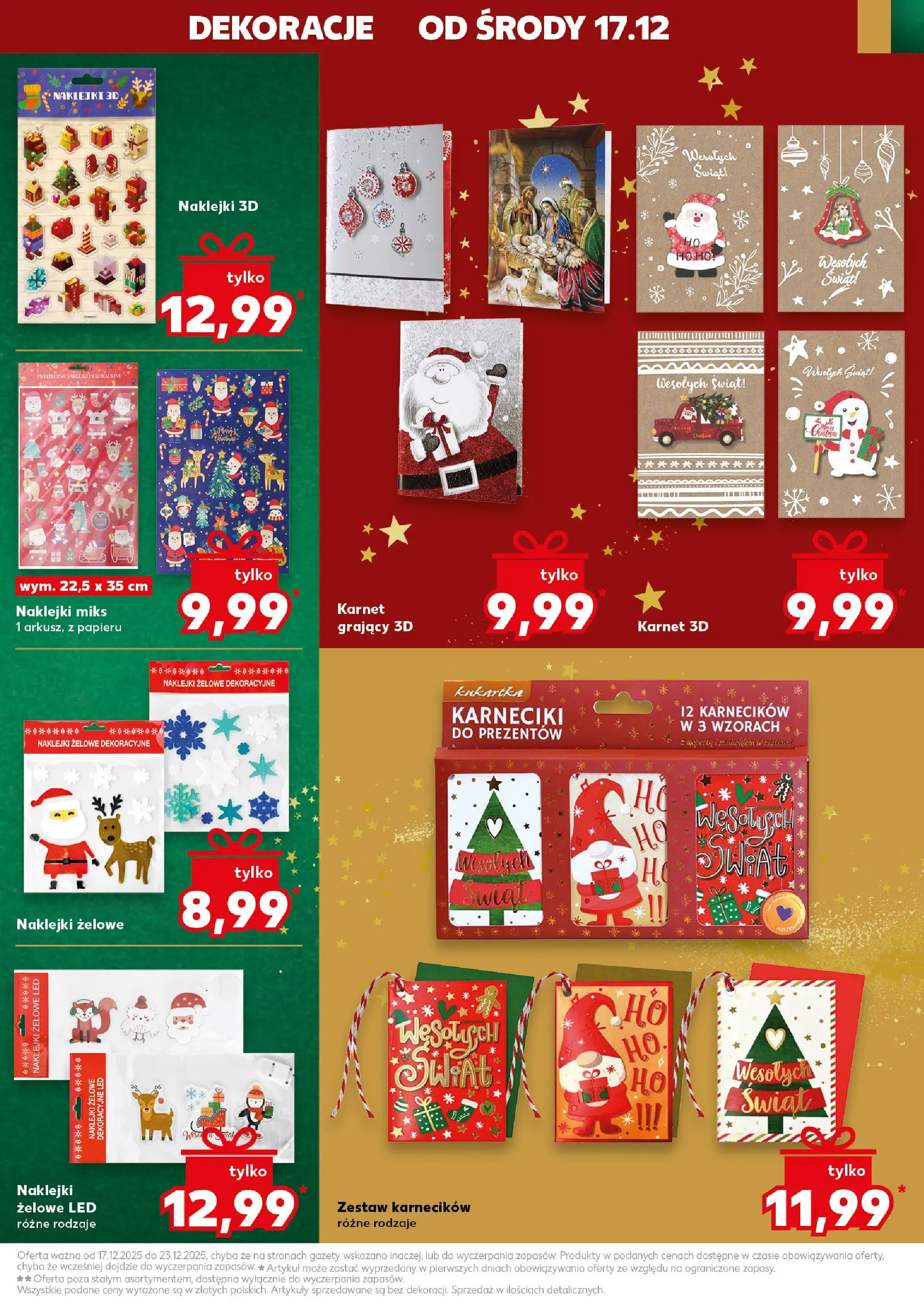 Kaufland gazetka od 17.12.2025 | Boże Narodzenie 🎄🎁 | Strona: 51 | Produkty: Naklejki