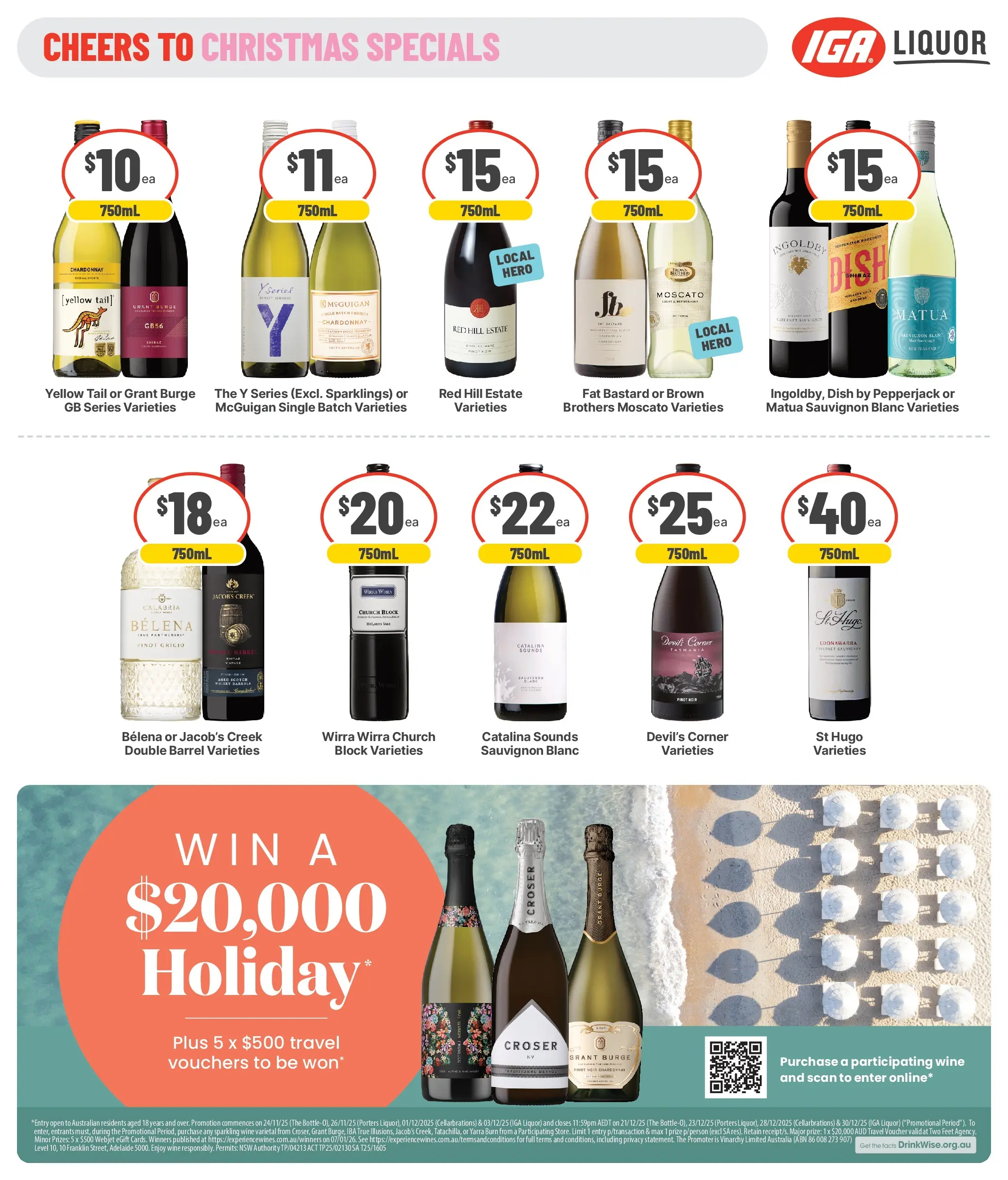 Deals - Add a drop to your Xmas Shop 17/12 - 16/12/2025 > weekly / monthly specials | Page: 6 | Products: Wine, Scotch