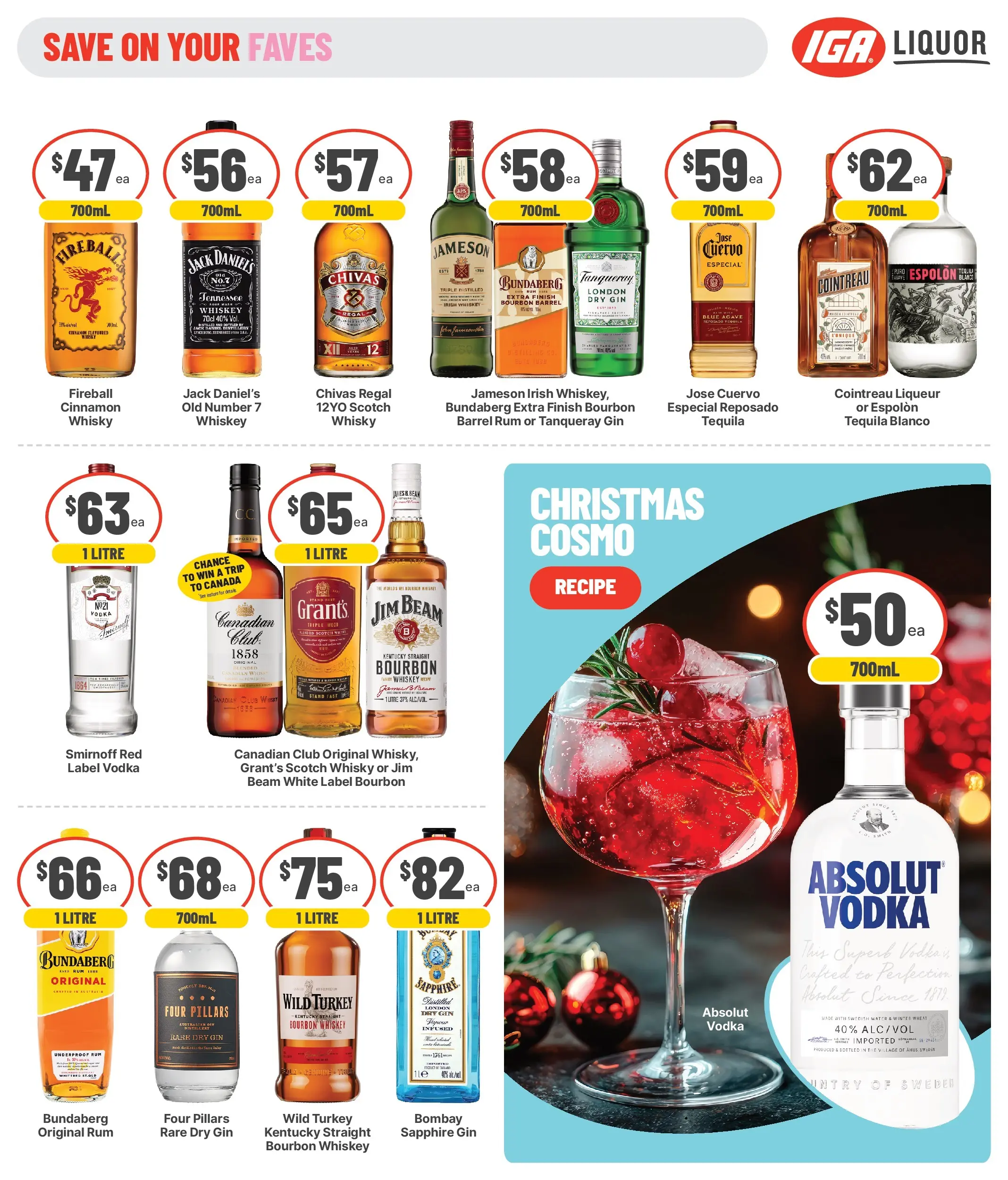 Deals - Add a Drop to your Xmas Shop 17/12 - 16/12/2025 > weekly / monthly specials | Page: 7 | Products: Bourbon, Whiskey, Rum, Scotch