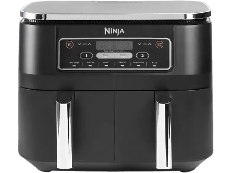 Ninja AF 300 EU Hei&szlig;luftfritteuse (7,6 l, 2400 Watt, Schwarz)