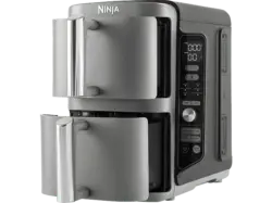 Ninja SL400EU Double Stack 2-Ebenen XL Airfryer Heissluftfritteuse 9,5 l, 2470 Watt, Grau