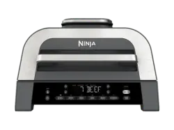 Ninja DG551EU 6-in-1 max Grill Hei&szlig;luftfritteuse 3,8 l, 1760 Watt, Silber