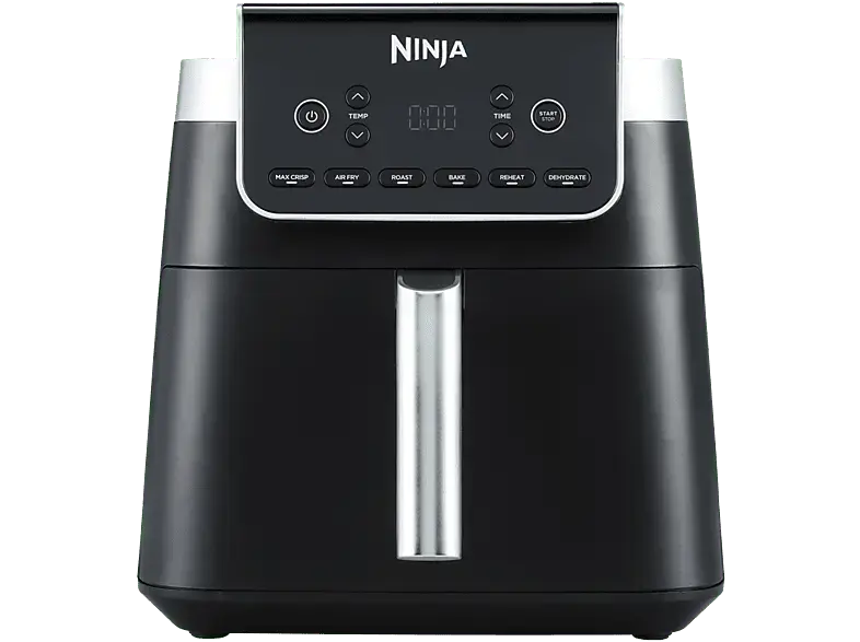 Ninja AF180CH Heissluftfritteuse 6,2 l, 2000 Watt, Schwarz