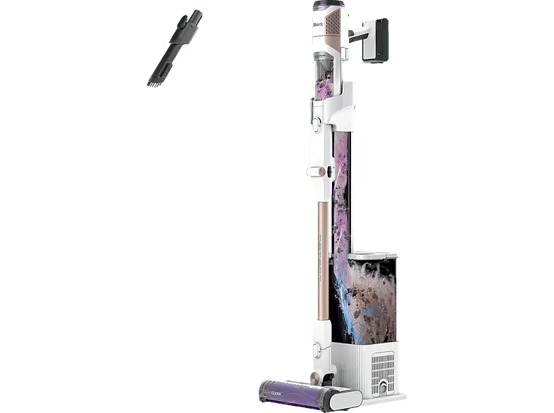 Shark IW3612CH Detect Clean & Empty Kabelloser Staubsauger (0,42 l, Akkulaufzeit: 60 min, Wei&szlig;)