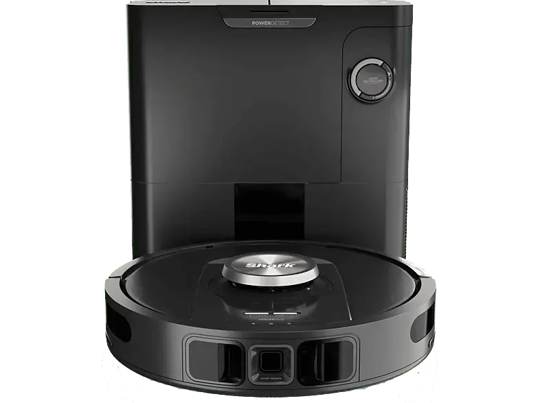 Shark RV2820VEEU PowerDetect Self-Empty Saugroboter mit Absaugstation (Schwarz, Laufzeit: 100 Minuten, 70 dB(A))