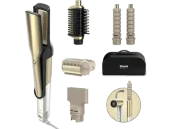 Shark HD6051SEU Glam Multistyler f&uuml;r glatte Haare, Wellen und Locken, Gold, 1500 Watt, 6 Aufs&auml;tze