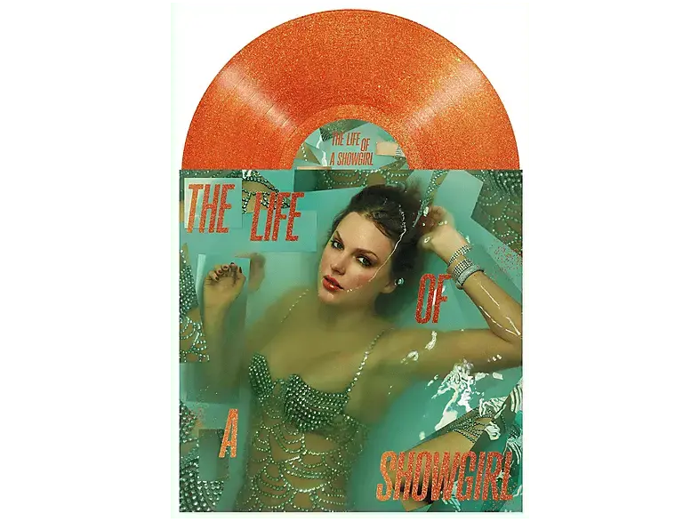 Taylor Swift - The Life of a Showgirl: Sweat and Vanilla Perfume Portofino Orange Glitter LP [Vinyl]
