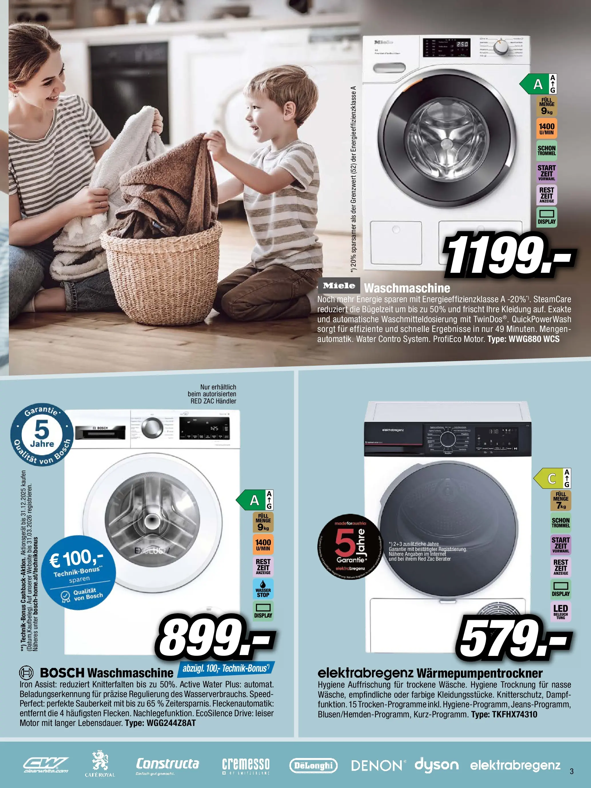 RED ZAC Flugblatt von 29.12.2025 - Aktuelle Angebote | Seite: 3 | Produkte: Waschmaschine