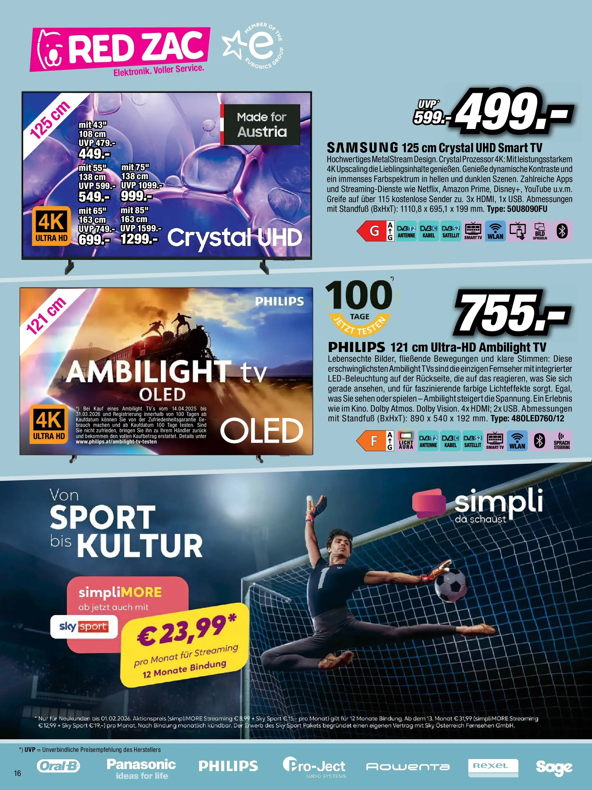 RED ZAC Flugblatt von 29.12.2025 - Aktuelle Angebote | Seite: 16 | Produkte: Fernseher, Audio, Kabel, Satellit