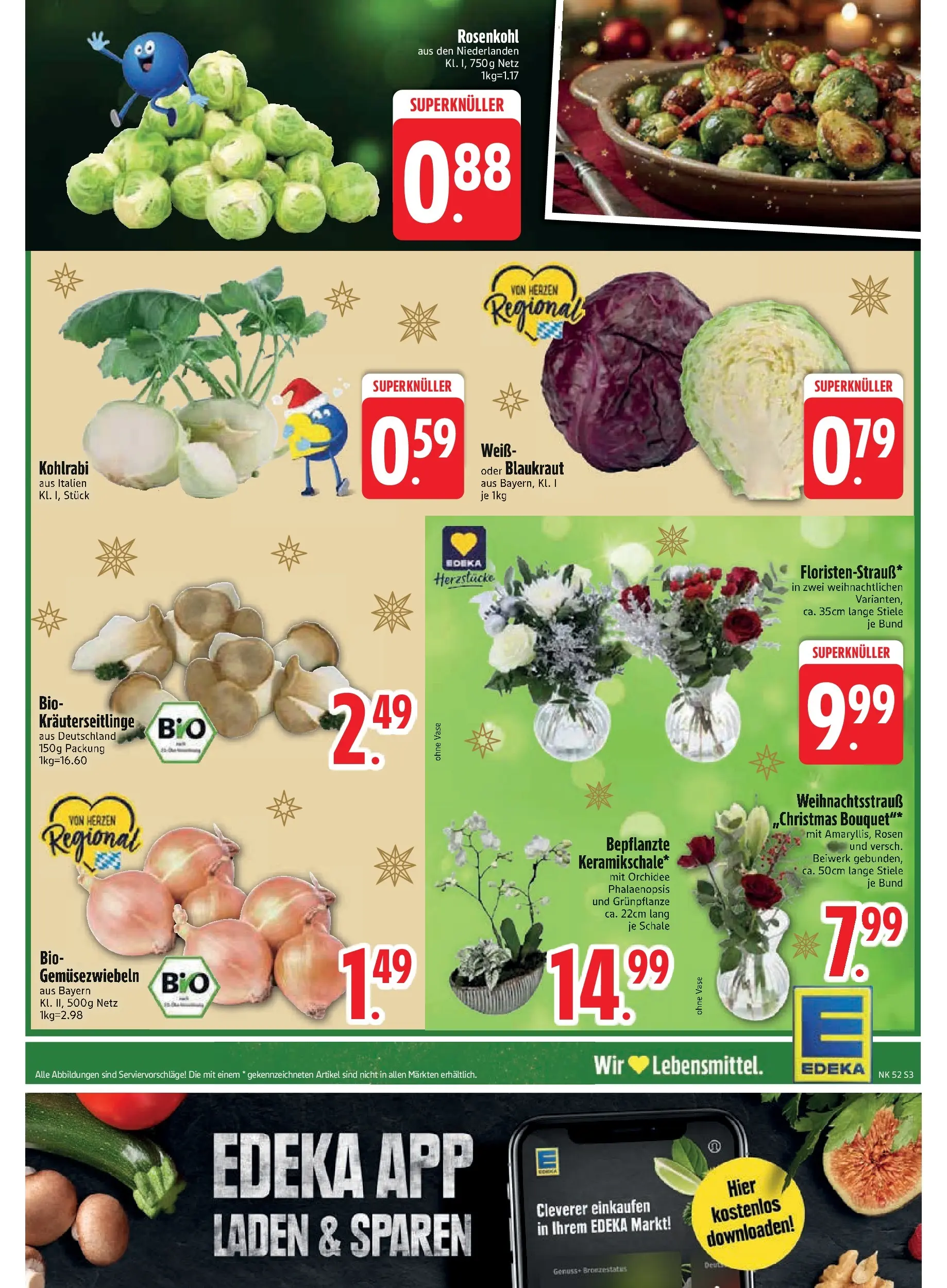 Edeka prospekt München	 (ab 21.12.2025) » Angebote Online | Seite: 5 | Produkte: Orchidee, Vase, Kohlrabi