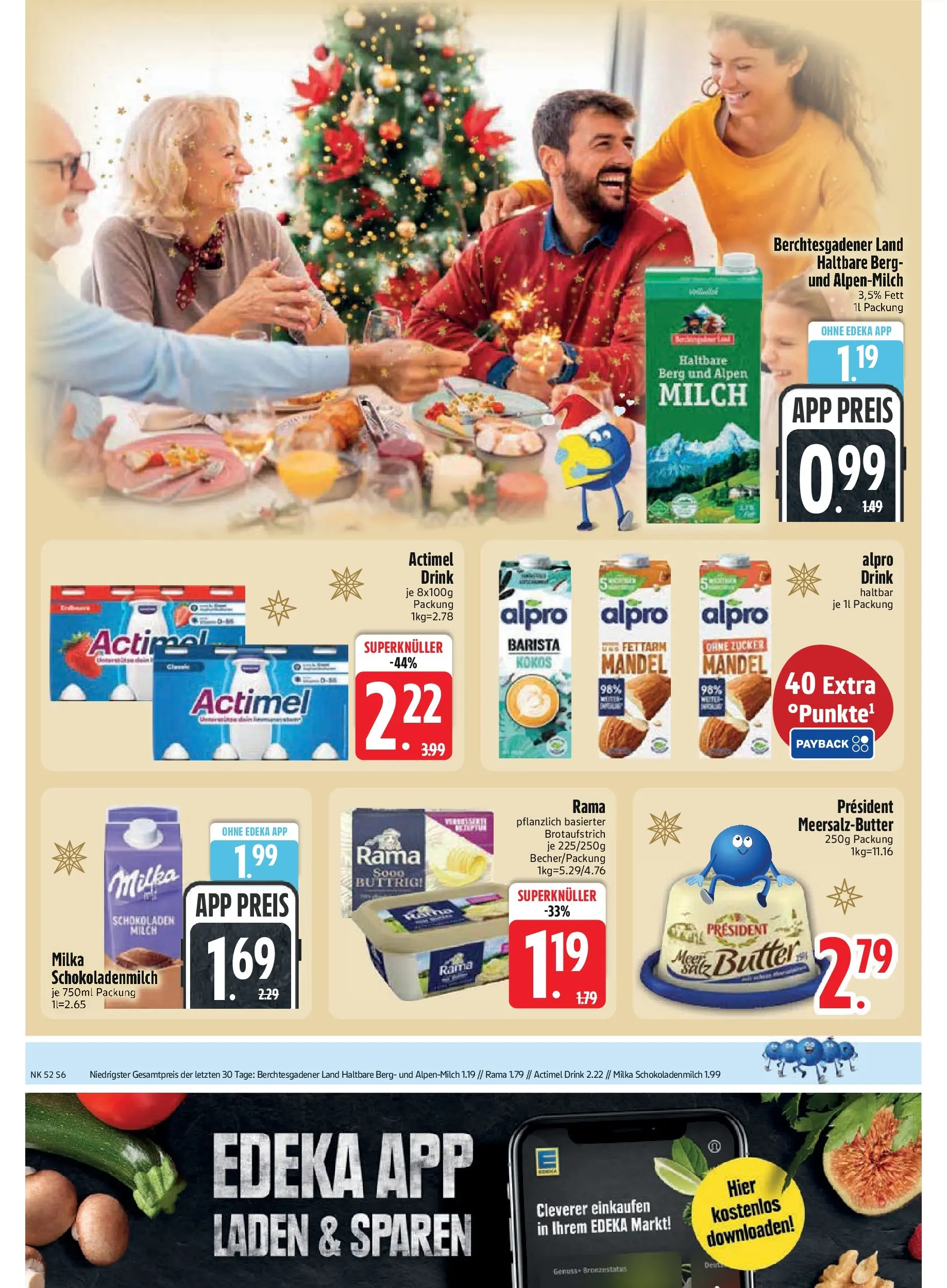 Edeka prospekt München	 (ab 21.12.2025) » Angebote Online | Seite: 8 | Produkte: Actimel, Rama, Butter, Zucker