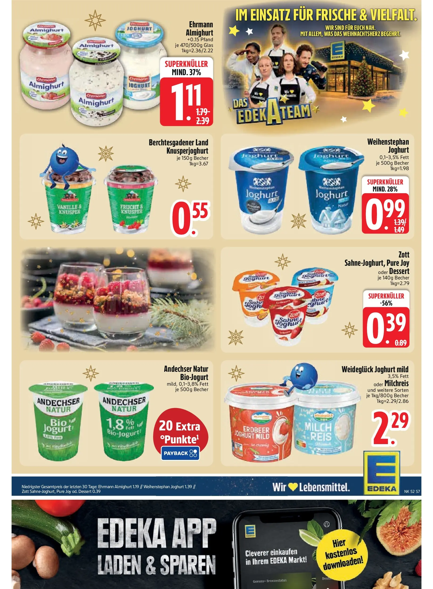 Edeka prospekt München	 (ab 21.12.2025) » Angebote Online | Seite: 9 | Produkte: Ehrmann almighurt, Milch, Joghurt, Reis