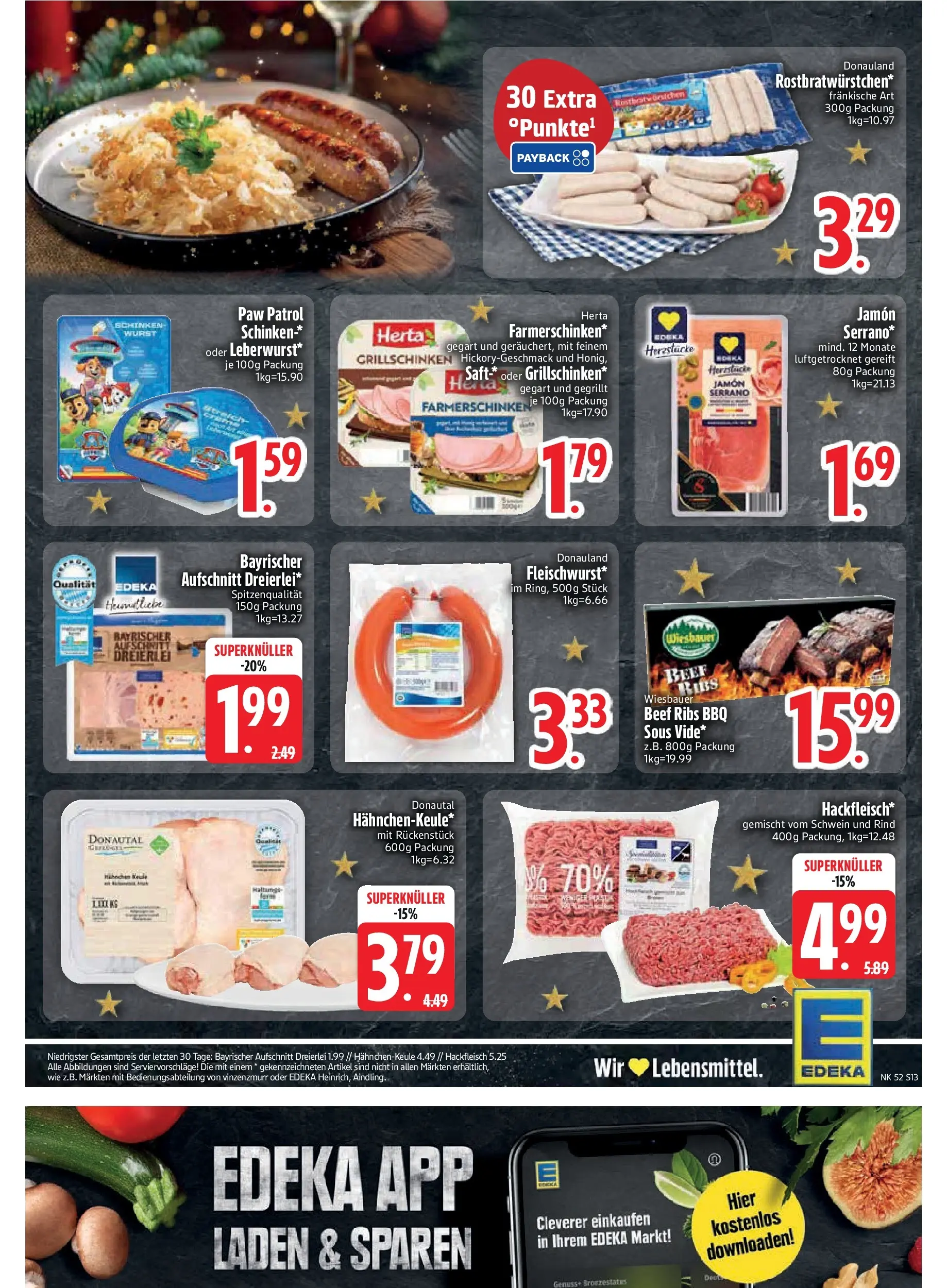 Edeka prospekt München	 (ab 21.12.2025) » Angebote Online | Seite: 15 | Produkte: Wurst, Schinken, Saft, Hackfleisch