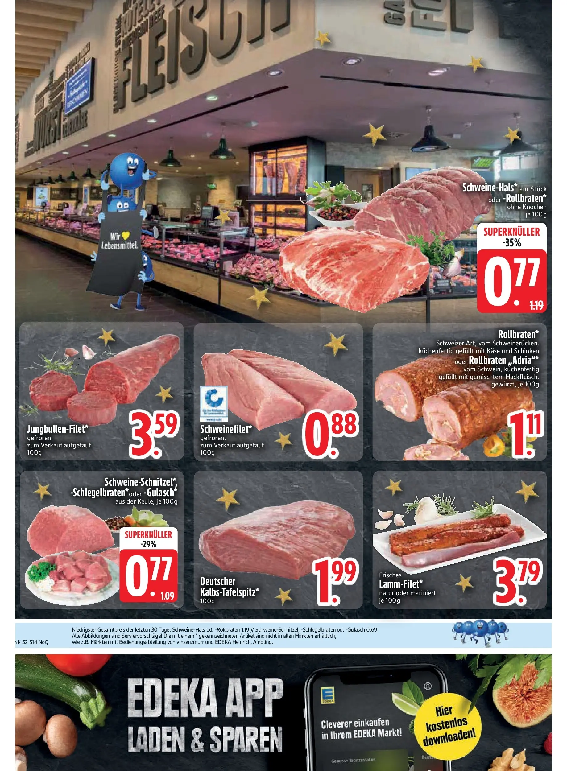 Edeka prospekt Vilsbiburg	 (ab 21.12.2025) » Angebote Online | Seite: 16 | Produkte: Käse, Gulasch, Schinken