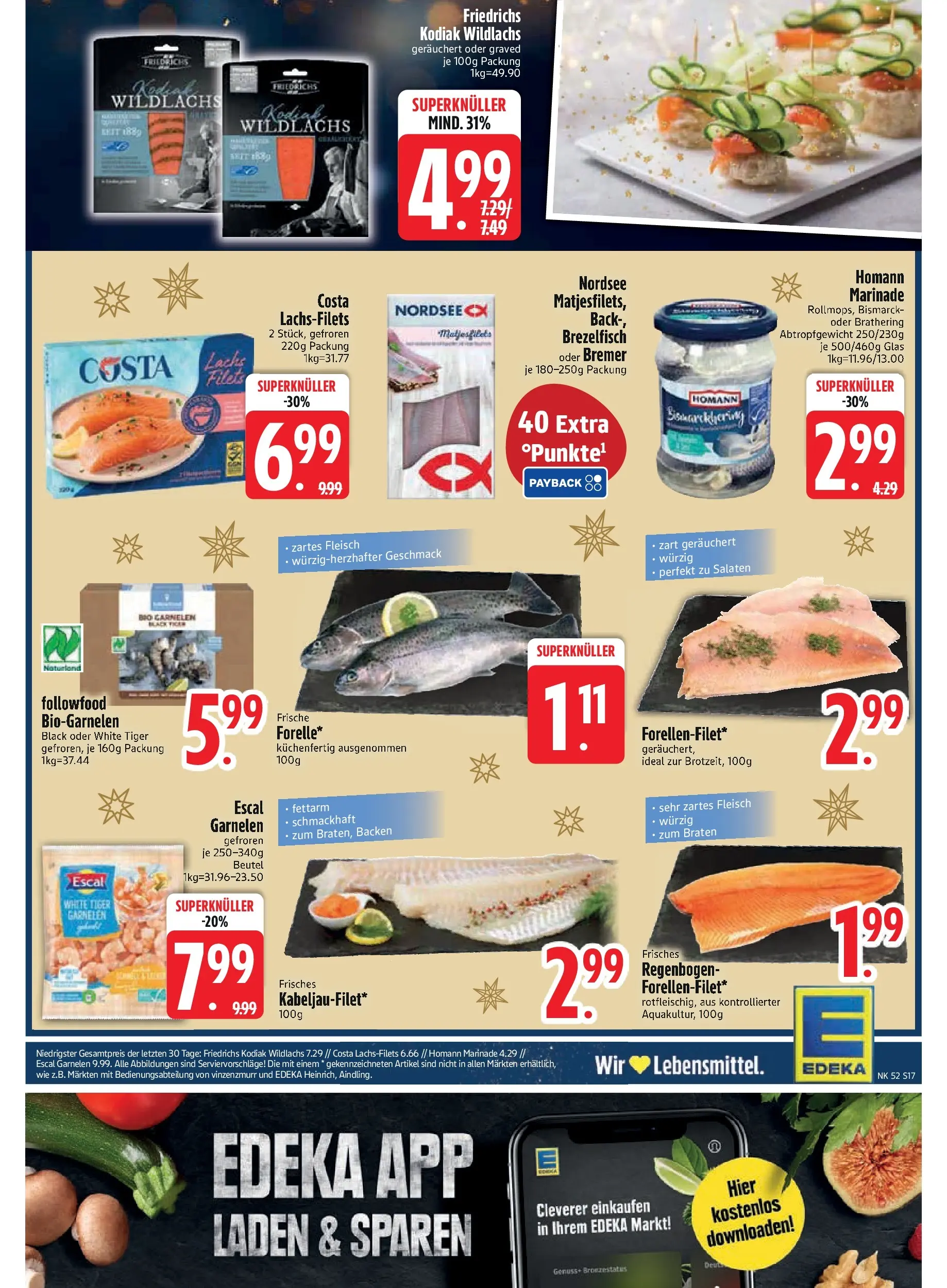 Edeka prospekt München	 (ab 21.12.2025) » Angebote Online | Seite: 19 | Produkte: Garnelen, Lachs, Fleisch