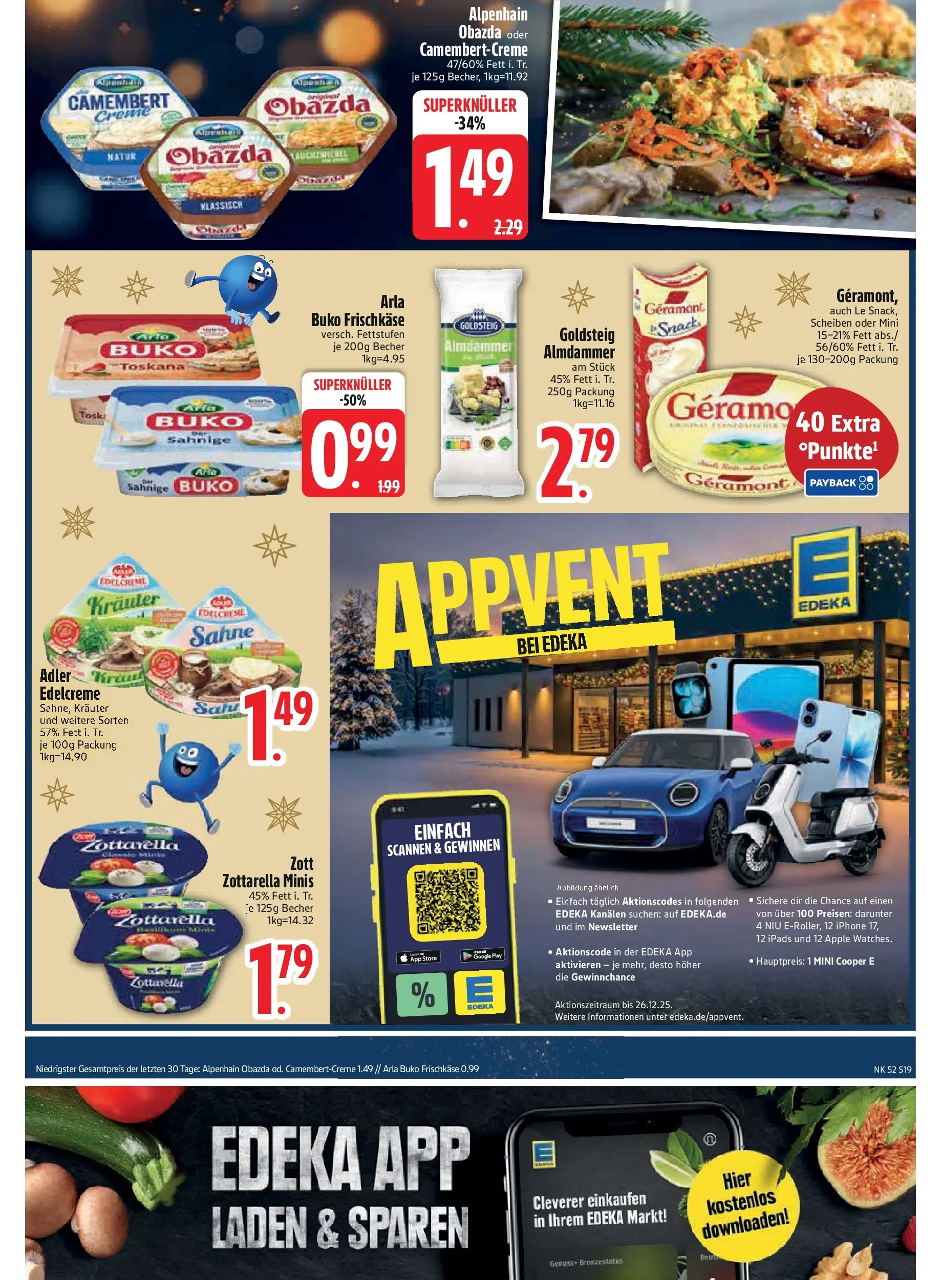 Edeka prospekt München	 (ab 21.12.2025) » Angebote Online | Seite: 21 | Produkte: Geramont, Arla buko, Sahne, Frischkase