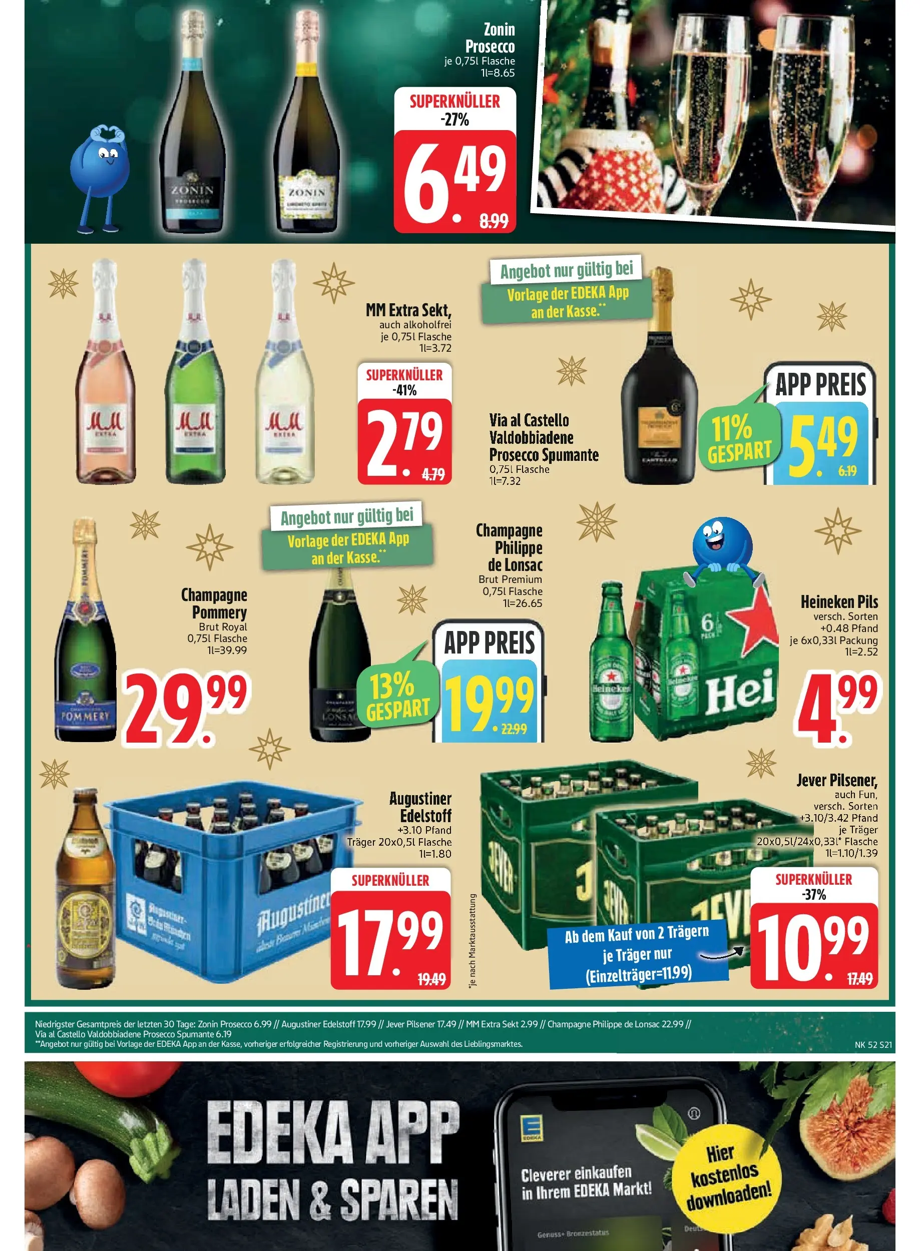 Edeka prospekt München	 (ab 21.12.2025) » Angebote Online | Seite: 23 | Produkte: Sekt, Pils, Heineken, Prosecco