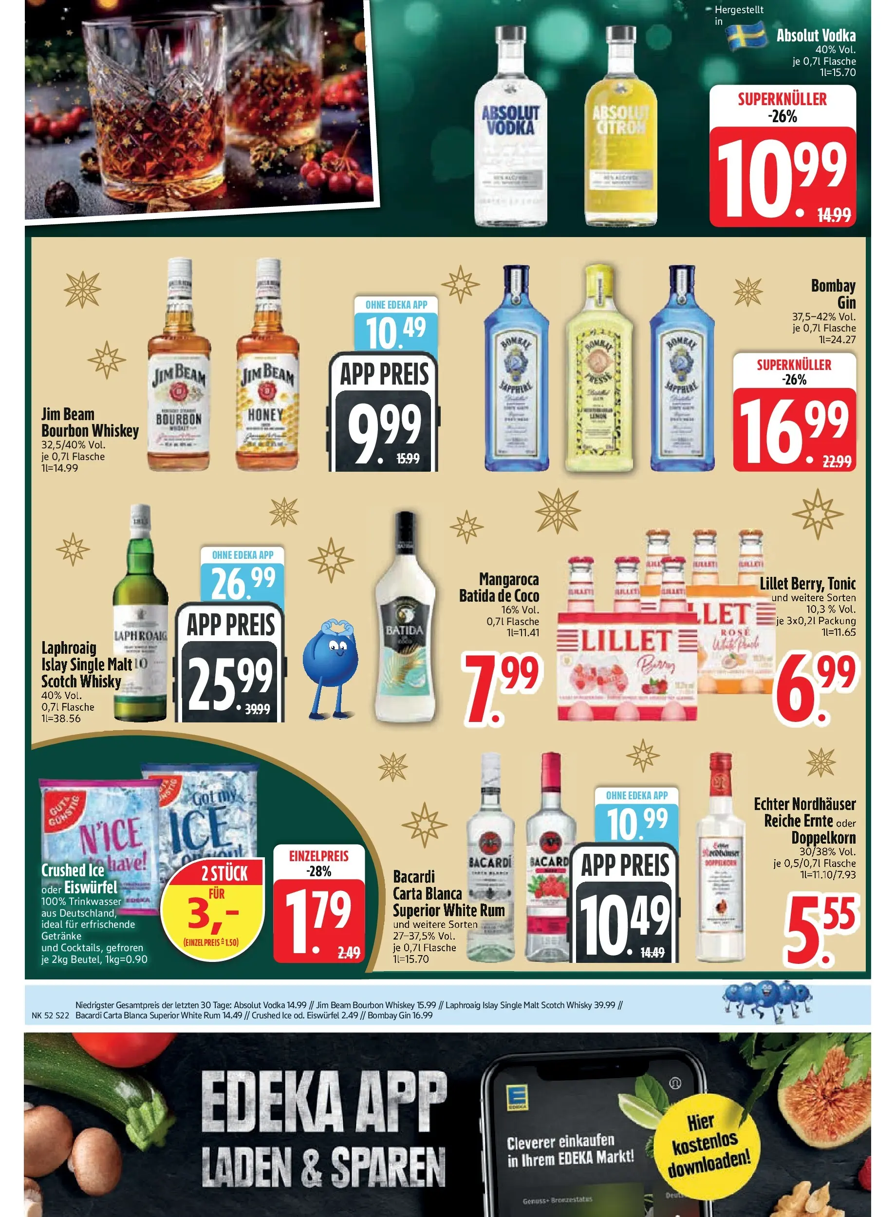 Edeka prospekt München	 (ab 21.12.2025) » Angebote Online | Seite: 24 | Produkte: Jim beam, Lillet, Vodka, Gin