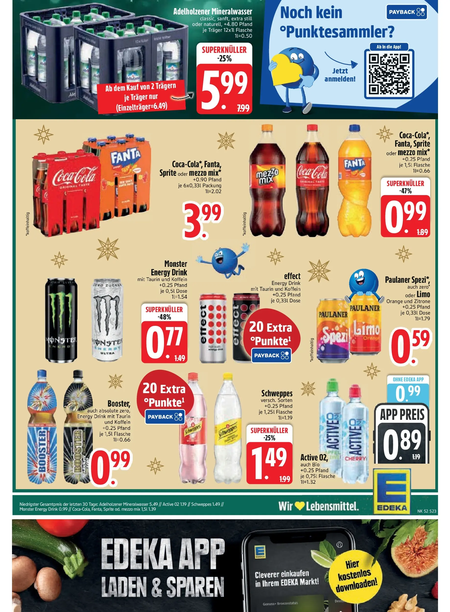 Edeka prospekt München	 (ab 21.12.2025) » Angebote Online | Seite: 25 | Produkte: Sprite, Schweppes, Mineralwasser, Zucker