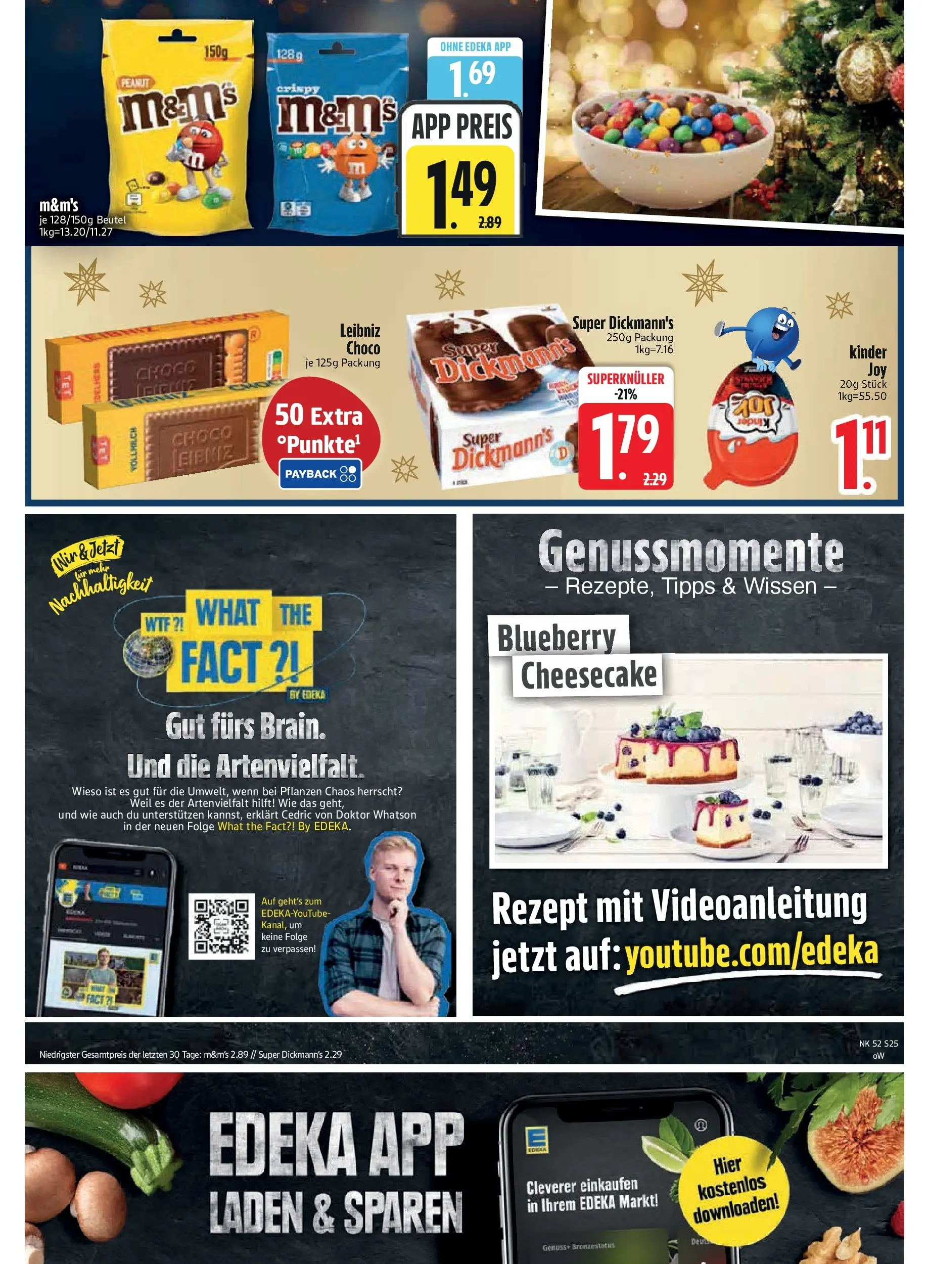Edeka prospekt Vilsbiburg	 (ab 21.12.2025) » Angebote Online | Seite: 27 | Produkte: M&M's, Kinder joy