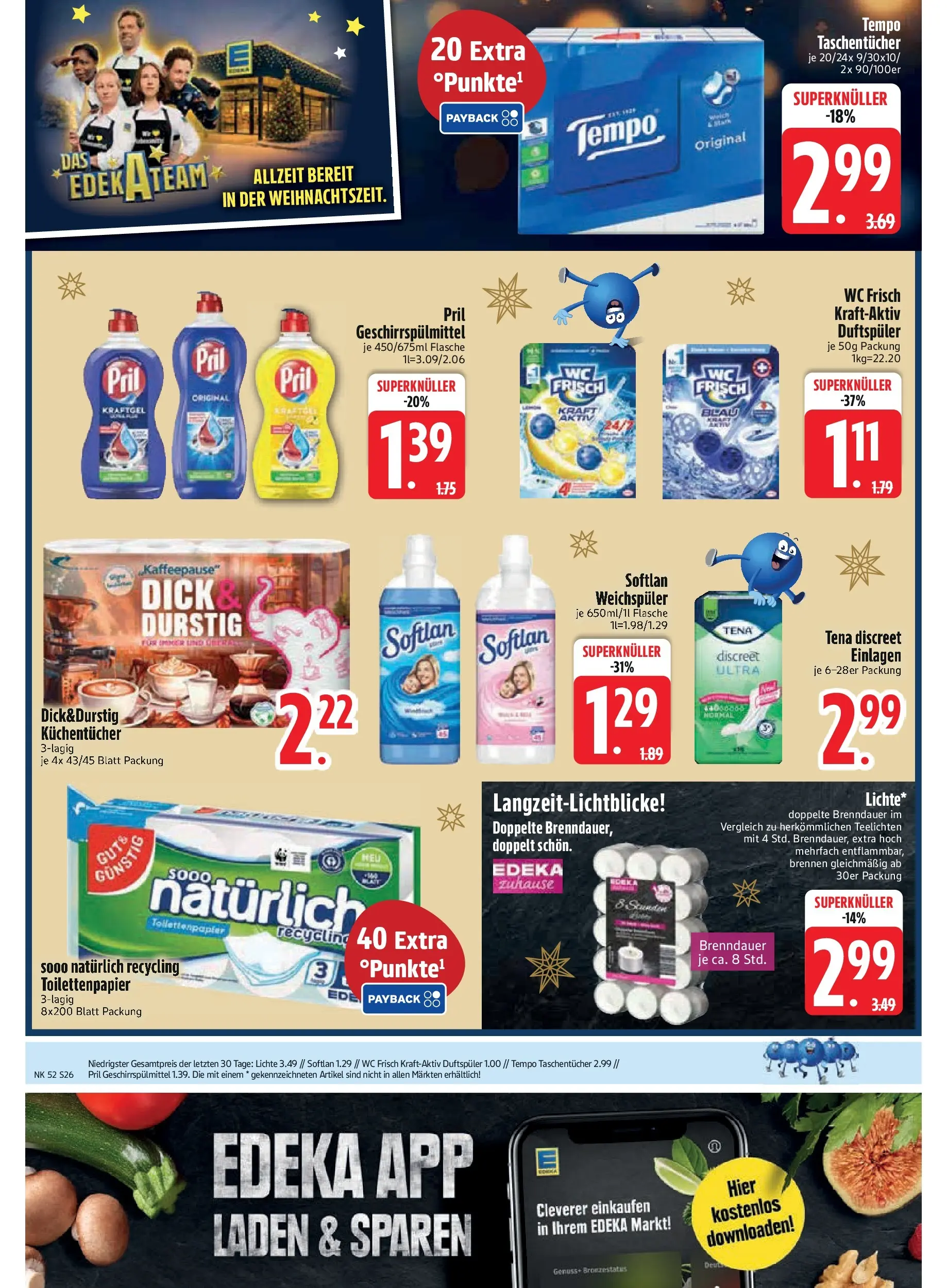 Edeka prospekt München	 (ab 21.12.2025) » Angebote Online | Seite: 28 | Produkte: Wc frisch, Geschirrspülmittel, Tempo, Pril