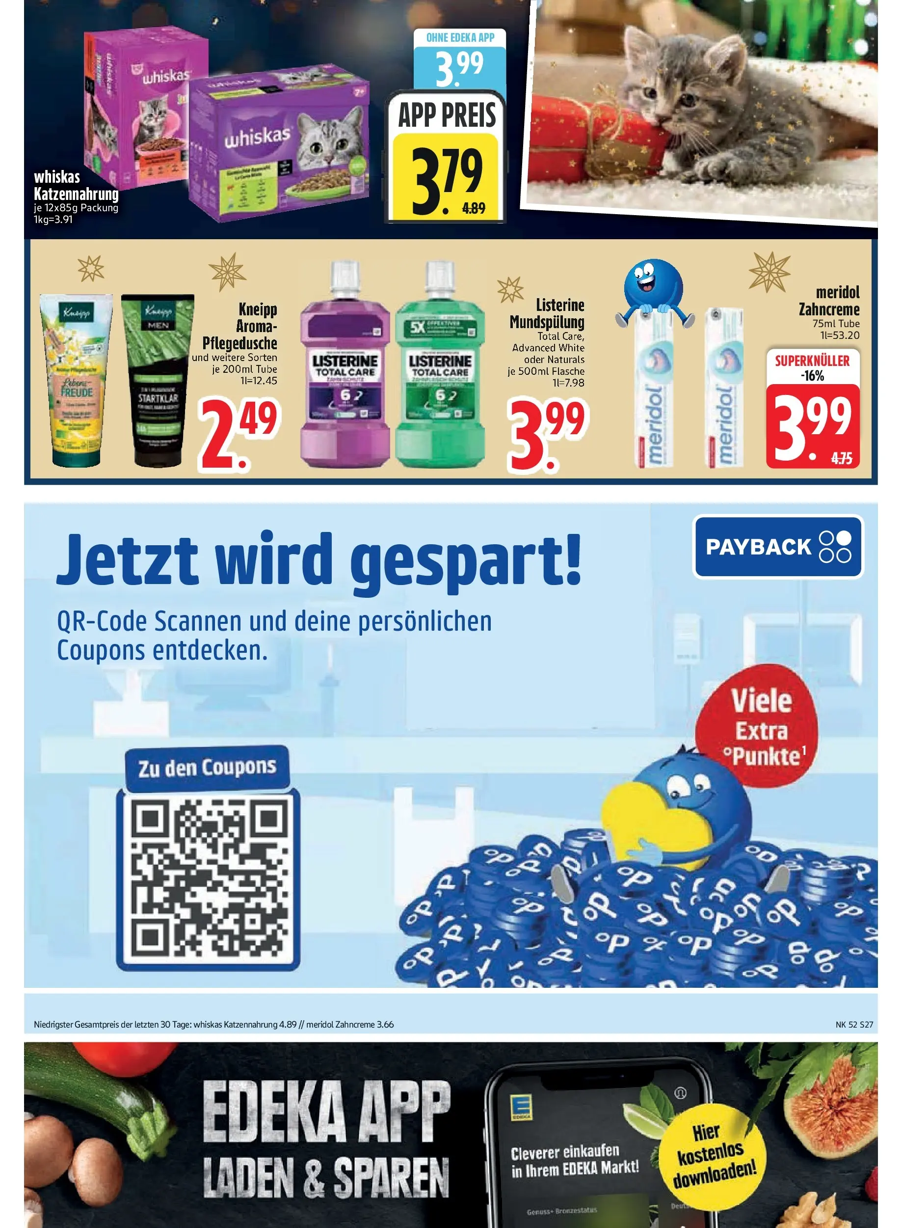 Edeka prospekt München	 (ab 21.12.2025) » Angebote Online | Seite: 29 | Produkte: Shower Gel, Whiskas, Listerine