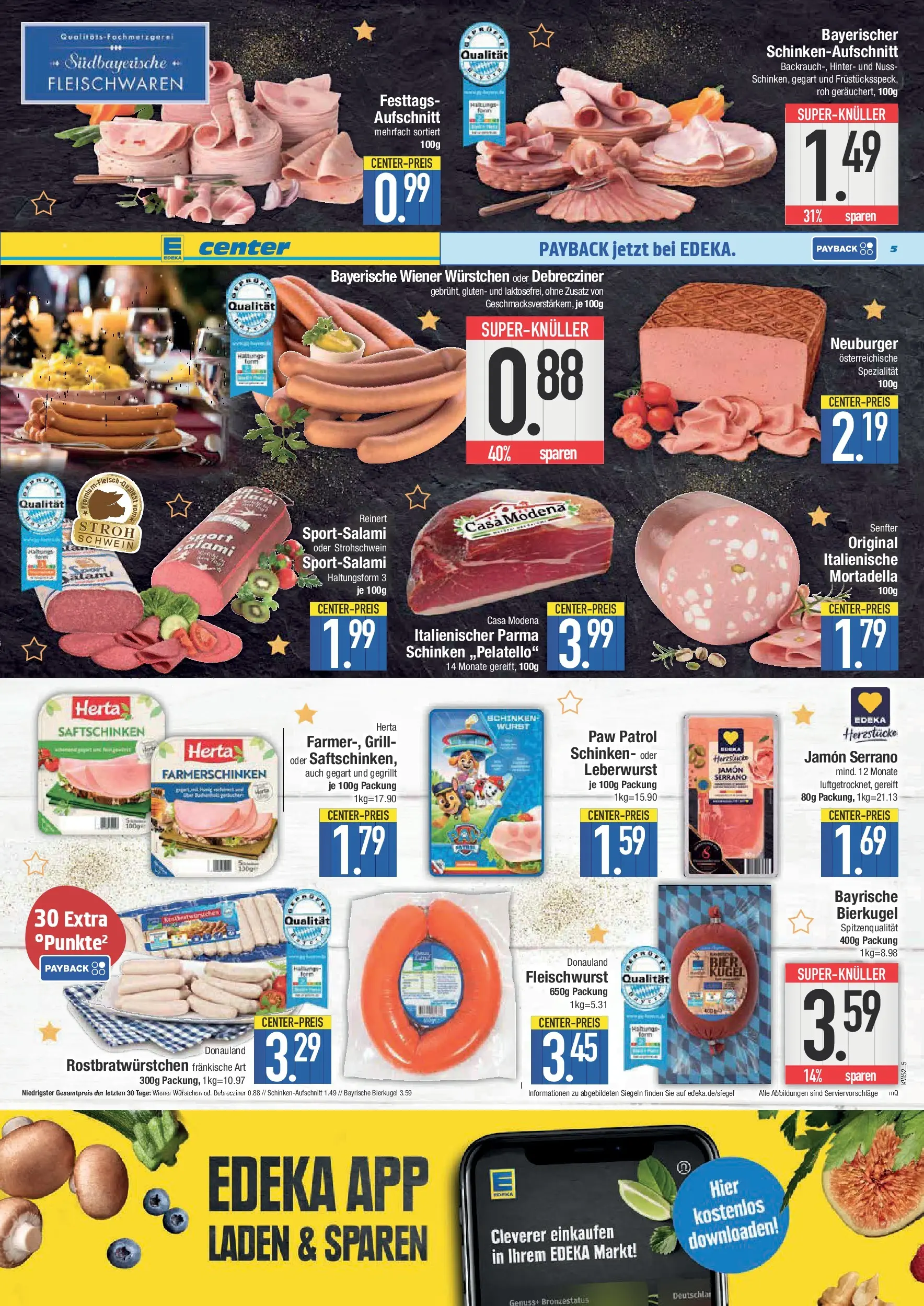 Edeka prospekt Neuburg an der Donau	 (ab 21.12.2025) » Angebote Online | Seite: 5 | Produkte: Grill, Wiener wurstchen, Bier, Schinken