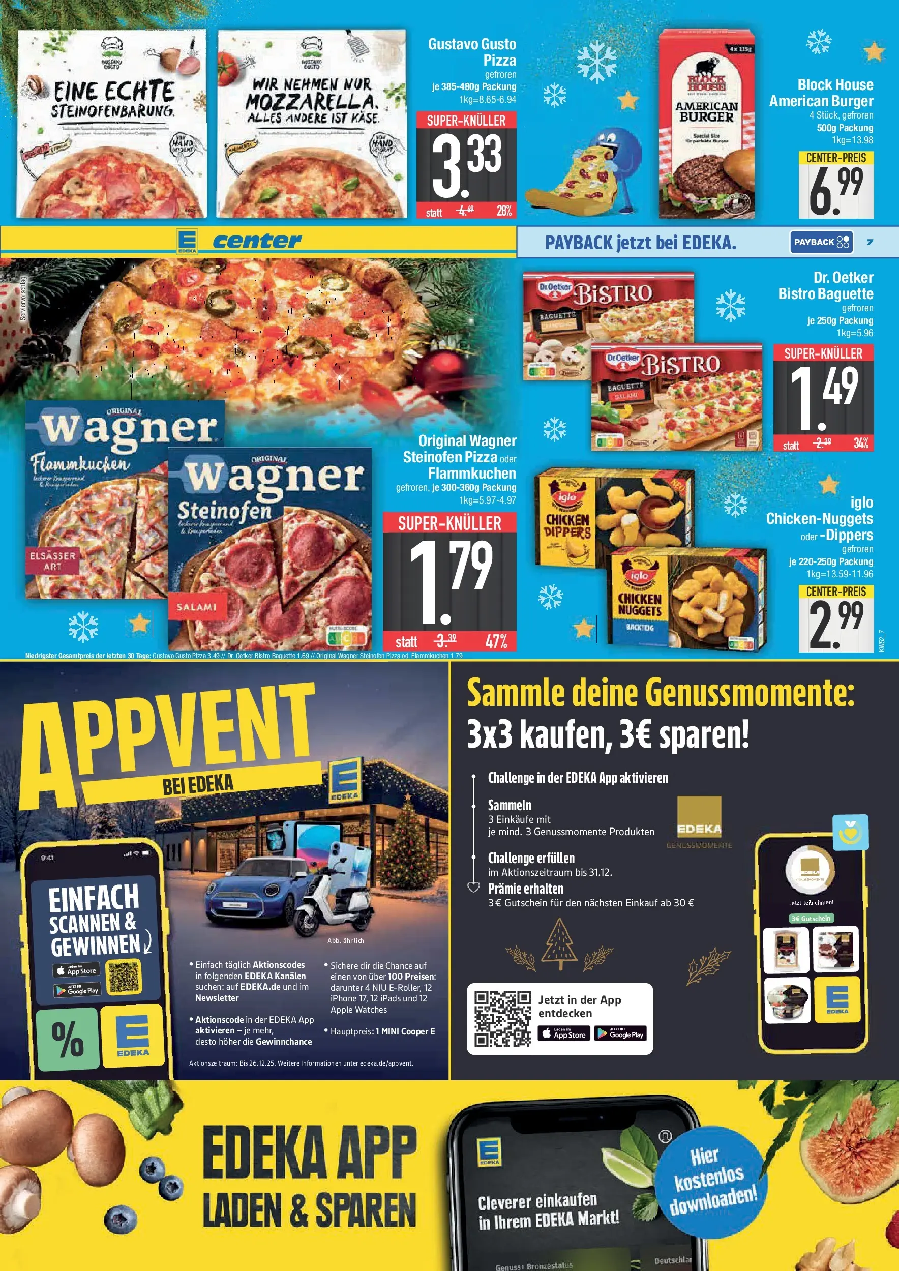 Edeka prospekt Neuburg an der Donau	 (ab 21.12.2025) » Angebote Online | Seite: 7 | Produkte: Käse, Baguette, Apple, Salami