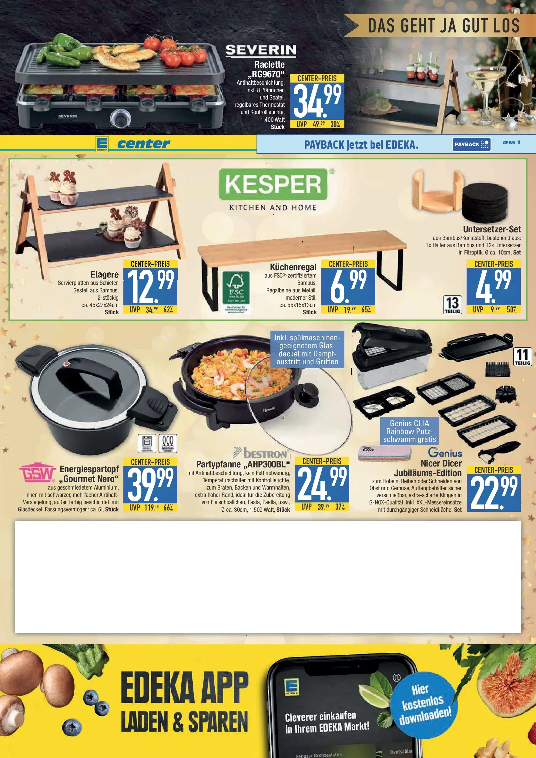 Edeka prospekt Schwabmünchen	 (ab 22.12.2025) » Angebote Online | Seite: 23 | Produkte: Grill, Obst, Raclette