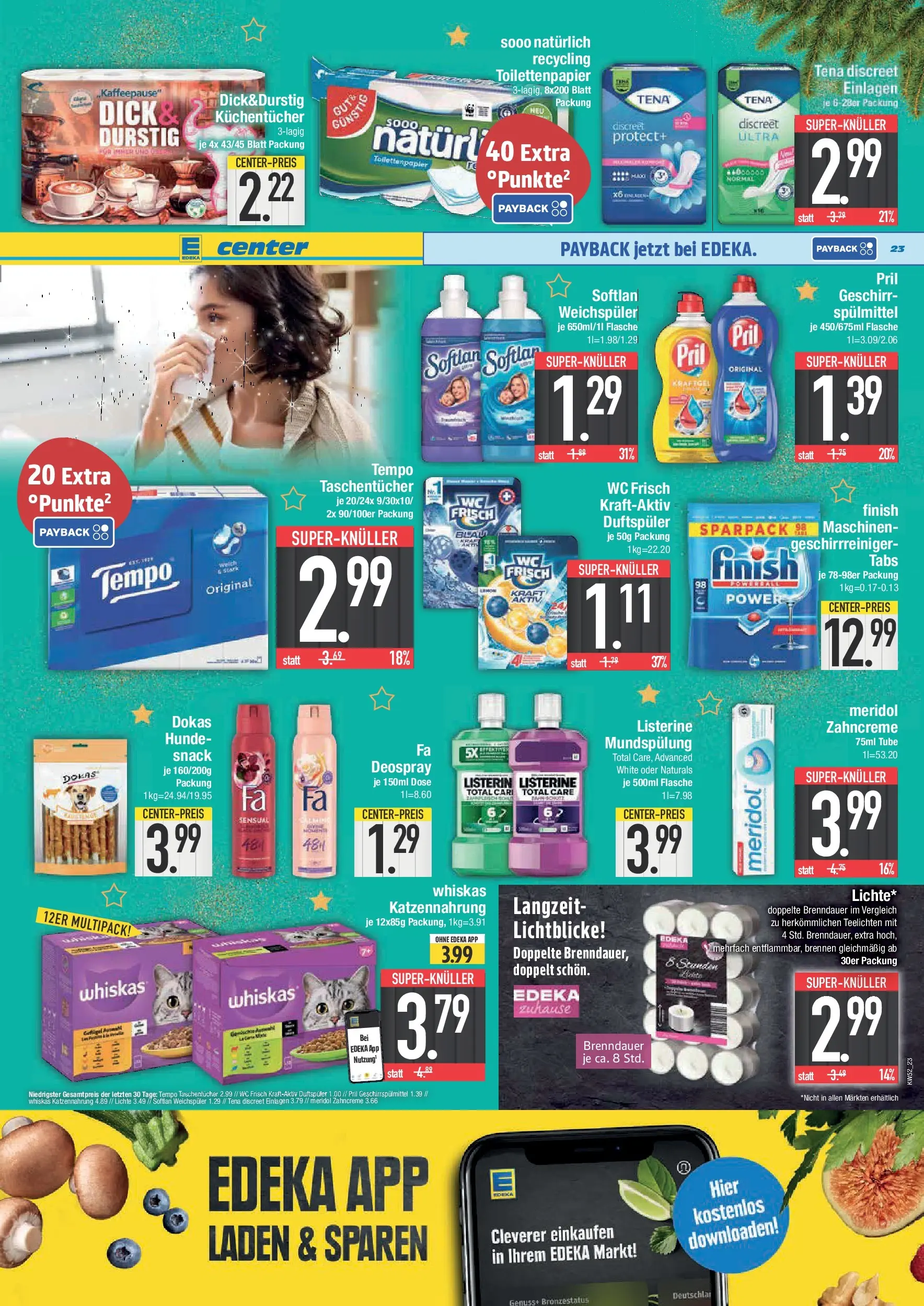 Edeka prospekt Schwabmünchen	 (ab 22.12.2025) » Angebote Online | Seite: 27 | Produkte: Weichspüler, Geschirrspülmittel, Deospray, Listerine