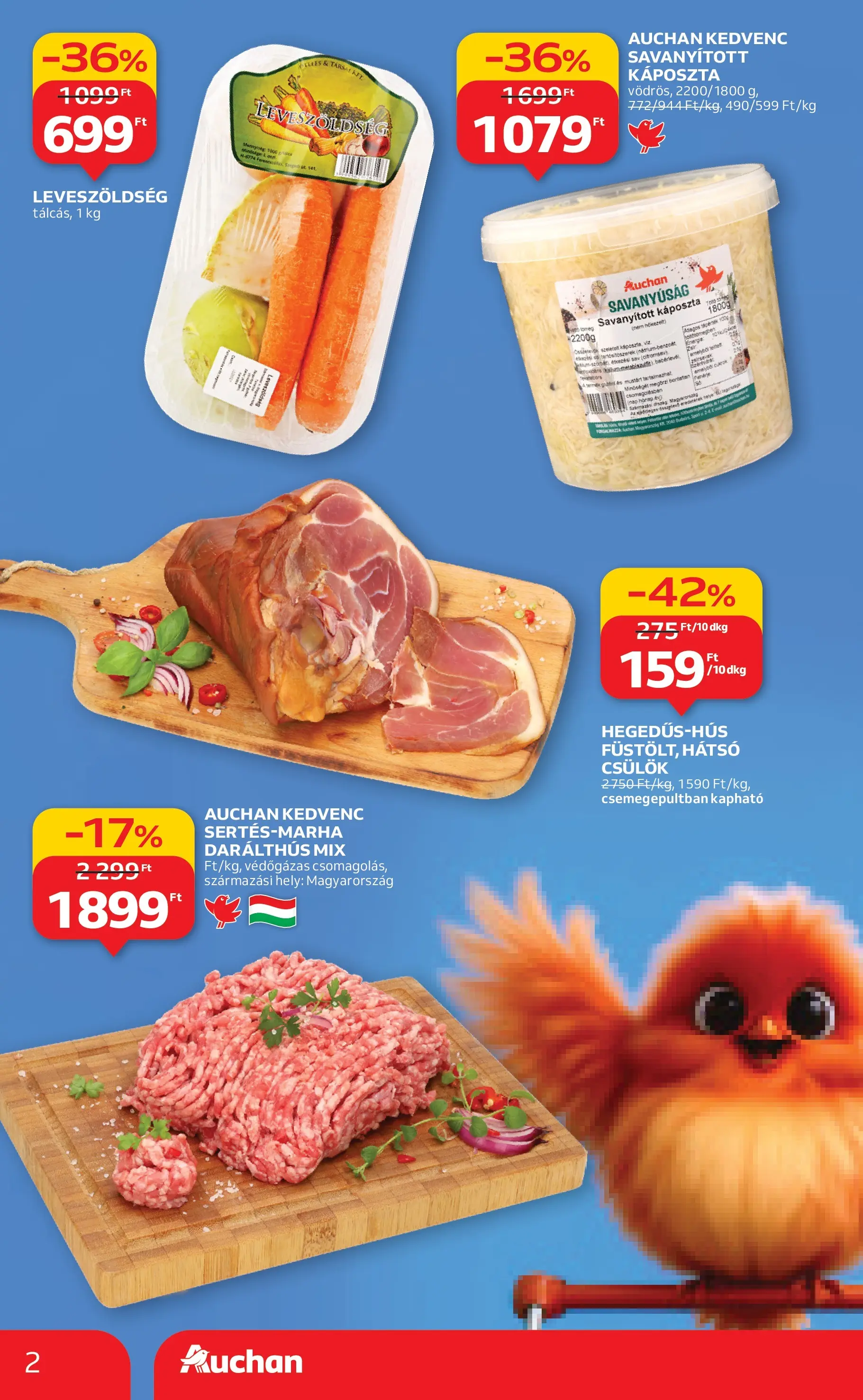 Akciós újság új Auchan - 2025.12.18. -tól/töl ⏳ | Oldal: 2 | Termékek: Káposzta Auchan Akciós újság Debrecen - 2025.12.18. -tól/töl > akció, lapozható szórólap 🛍️ | Oldal: 2 | Termékek: Káposzta