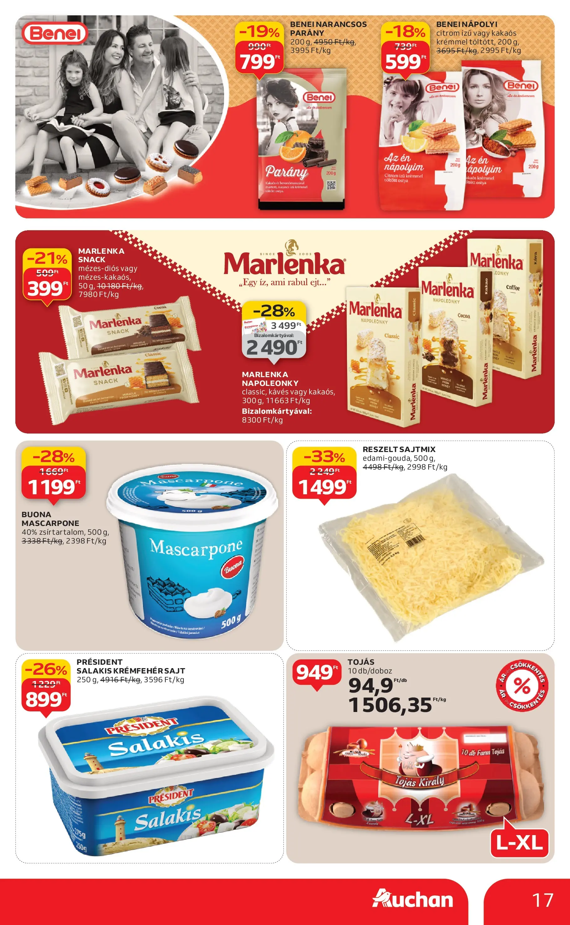 Akciós újság új Auchan - 2025.12.18. -tól/töl ⏳ | Oldal: 17 | Termékek: Sajt, Tojás, Nápolyi, Citrom Auchan Akciós újság Debrecen - 2025.12.18. -tól/töl > akció, lapozható szórólap 🛍️ | Oldal: 17 | Termékek: Sajt, Tojás, Nápolyi, Citrom