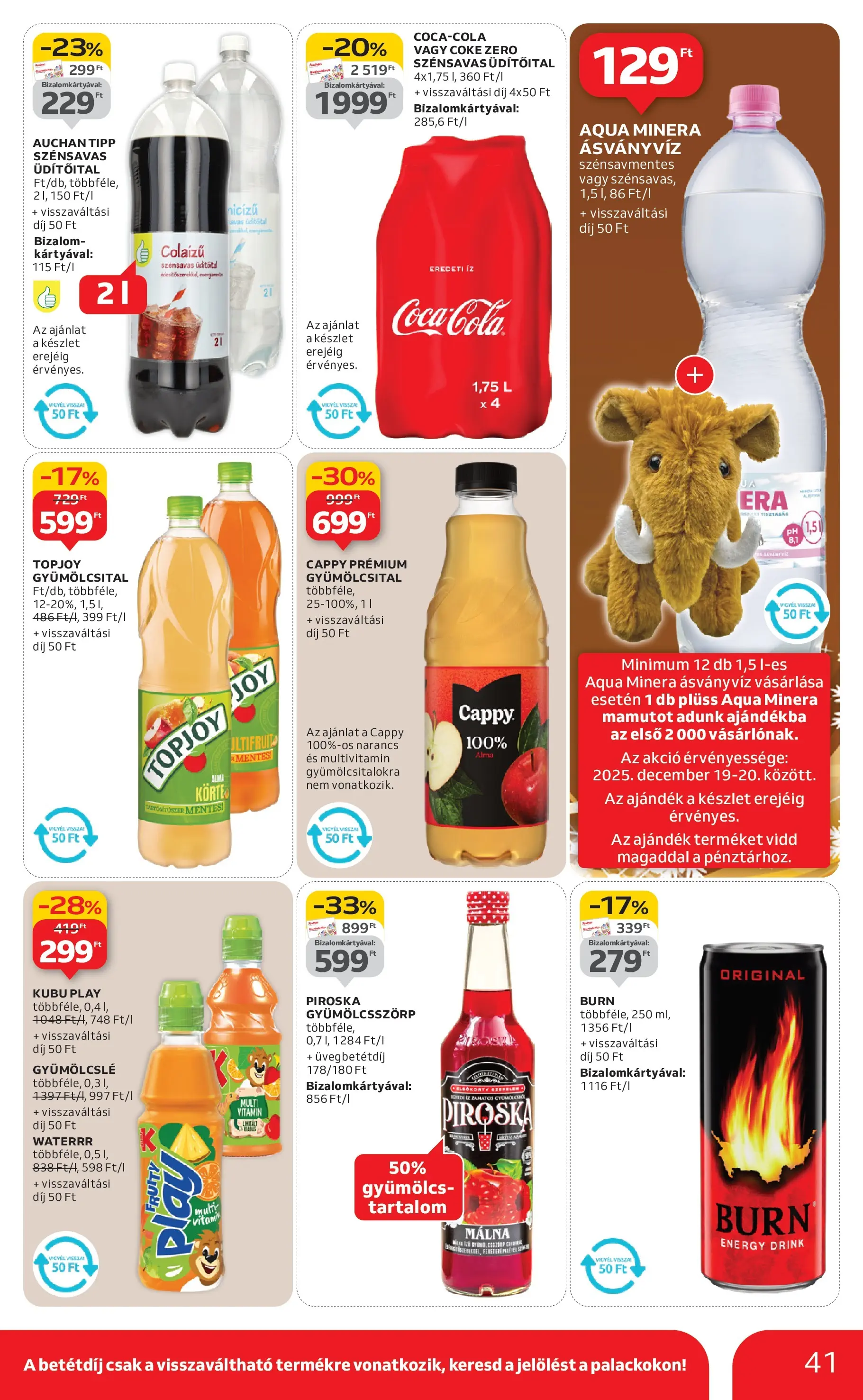 Akciós újság új Auchan - 2025.12.18. -tól/töl ⏳ | Oldal: 41 | Termékek: Málna, Gyümölcs, Ásványvíz, Alma Auchan Akciós újság Debrecen - 2025.12.18. -tól/töl > akció, lapozható szórólap 🛍️ | Oldal: 41 | Termékek: Málna, Gyümölcs, Ásványvíz, Alma