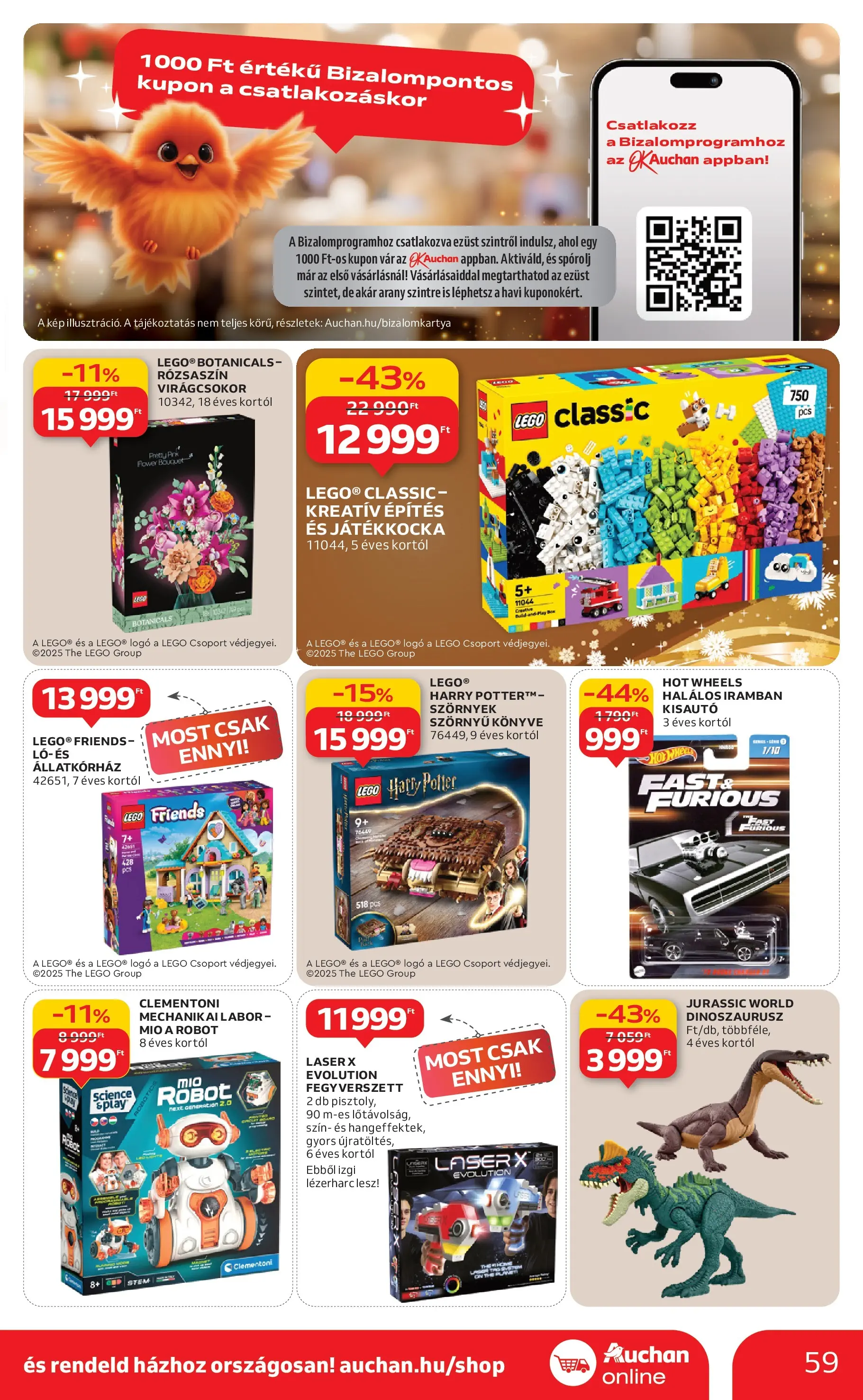 Akciós újság új Auchan - 2025.12.18. -tól/töl ⏳ | Oldal: 59 | Termékek: Robot Auchan Akciós újság Debrecen - 2025.12.18. -tól/töl > akció, lapozható szórólap 🛍️ | Oldal: 59 | Termékek: Robot